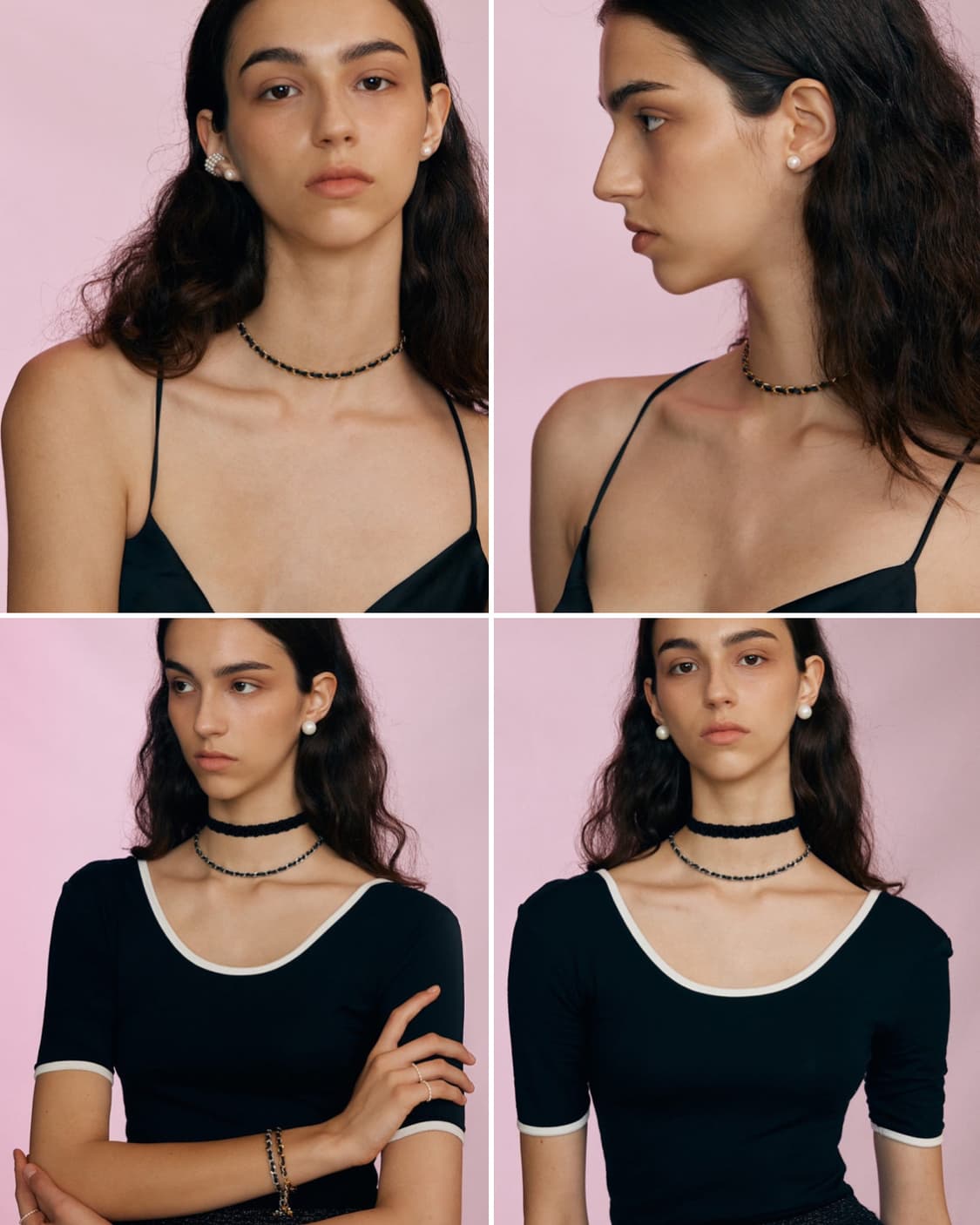 넘버링 체인가죽스트랩 목걸이 (유튜버 희주 착용) 상품이미지3