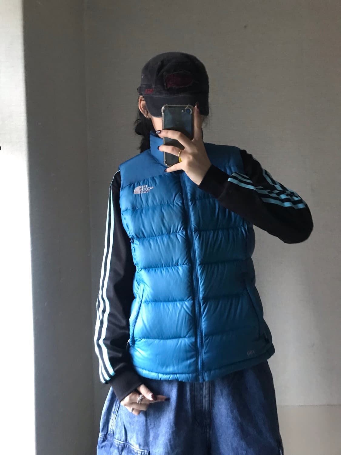 노페 연하늘 눕시 패딩조끼 상품이미지2