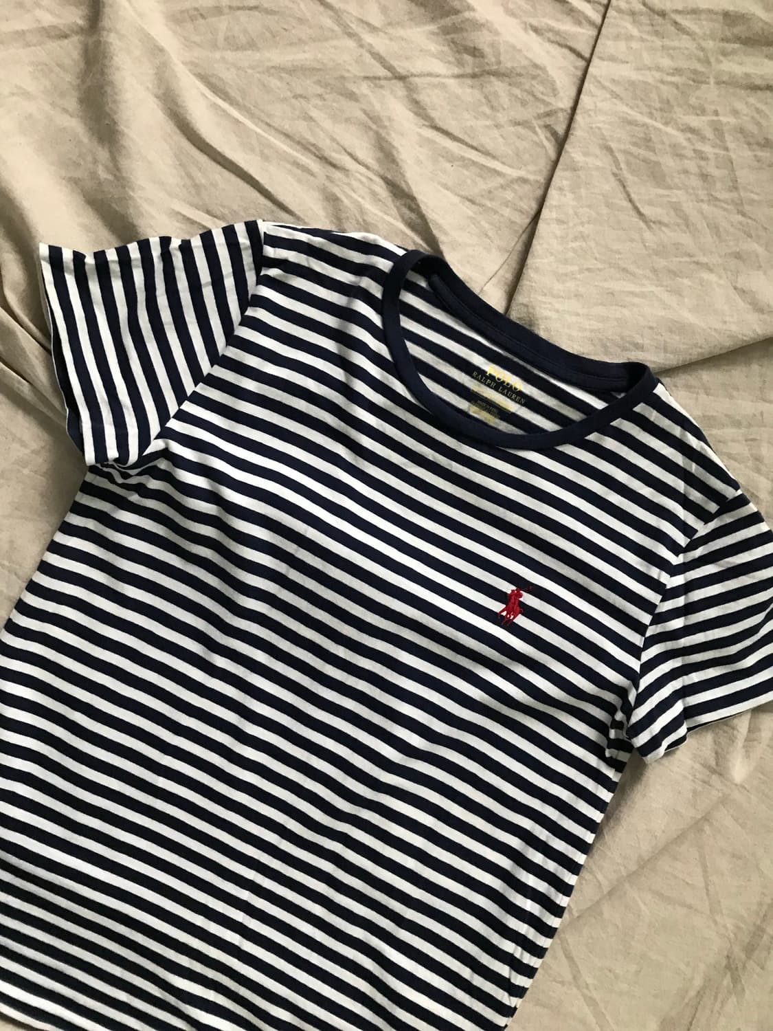 폴로 랄프로렌 포니로고 스트라이프 반팔티 상품이미지6