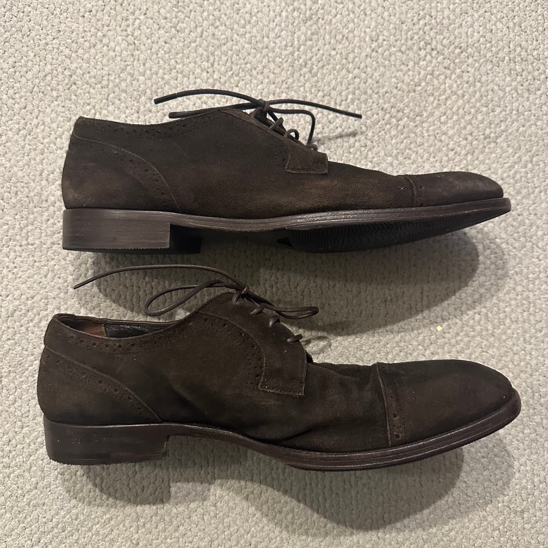 제냐 Ermenegildo Zegna 스웨이드 캡토 옥스포드 슈즈 상품이미지9