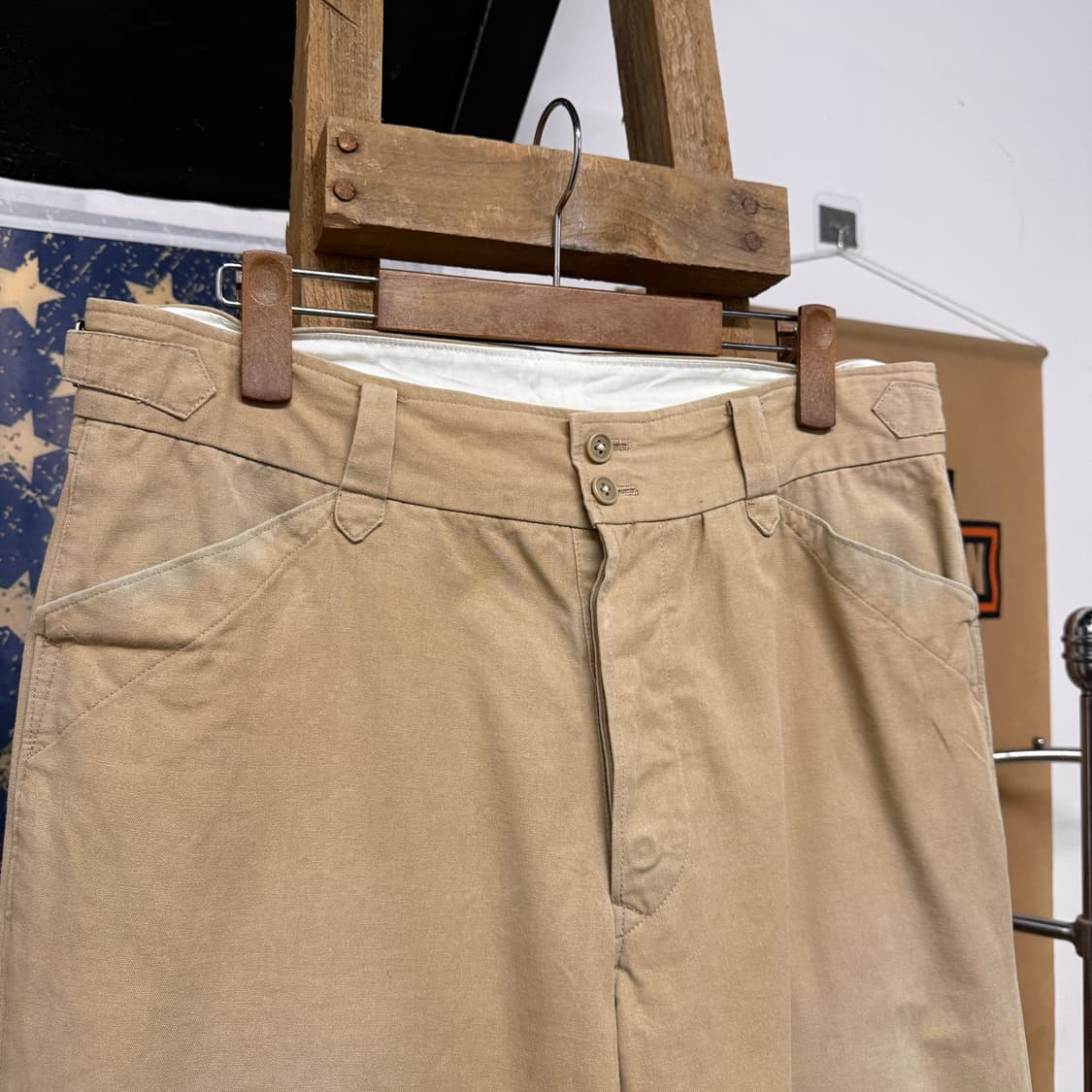 90s 요지야마모토 코튼트윌 구르카 워크팬츠 베이지 N865 상품이미지5
