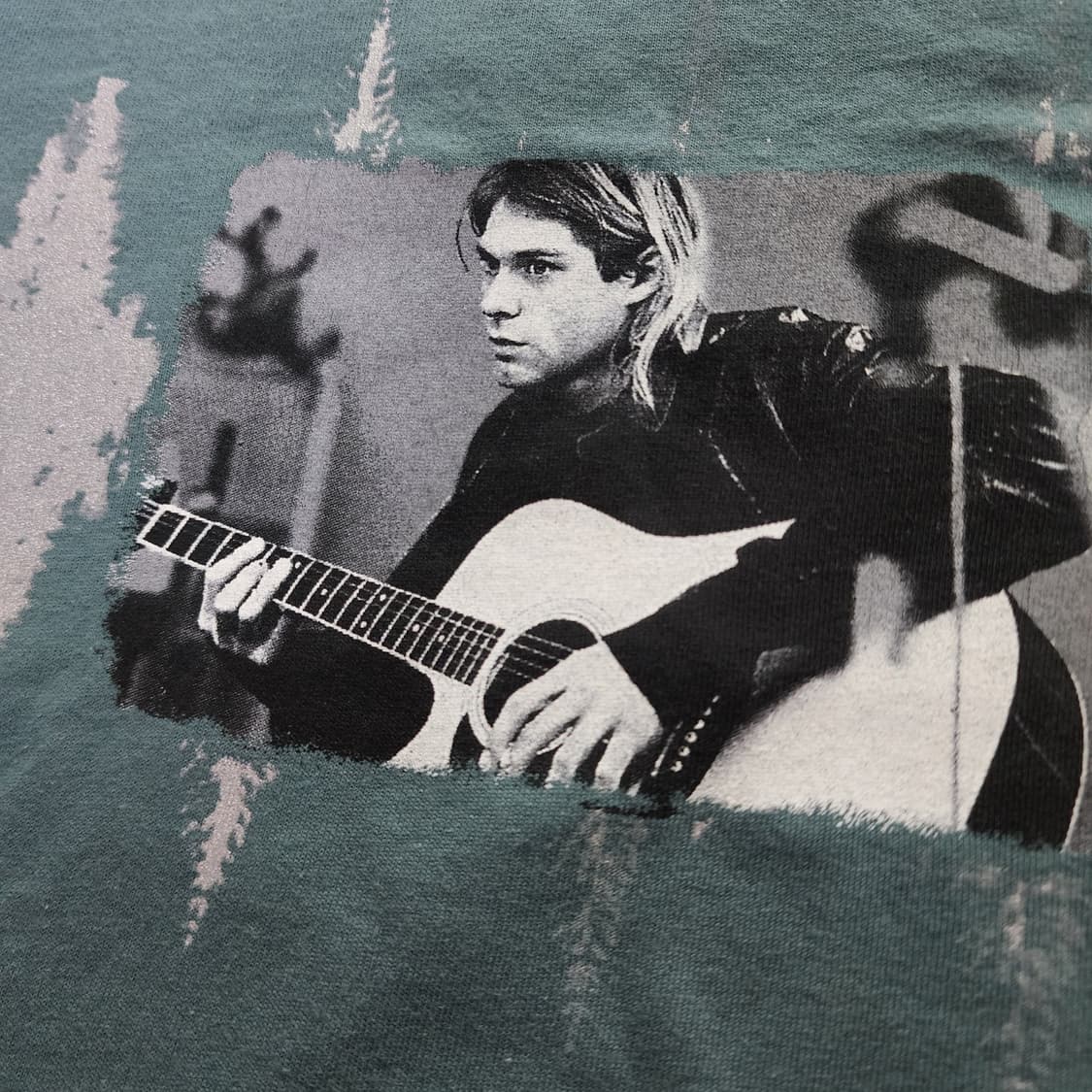 [L] 90s 너바나 커트 코베인 PORTRAIT 빈티지 밴드티 상품이미지3