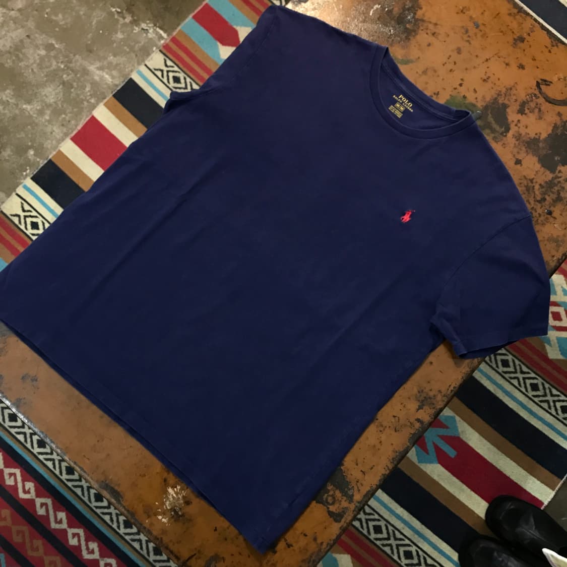 폴로랄프로렌 네이비 숏 슬리브 반팔 티셔츠 남성 105 사이즈 상품이미지2