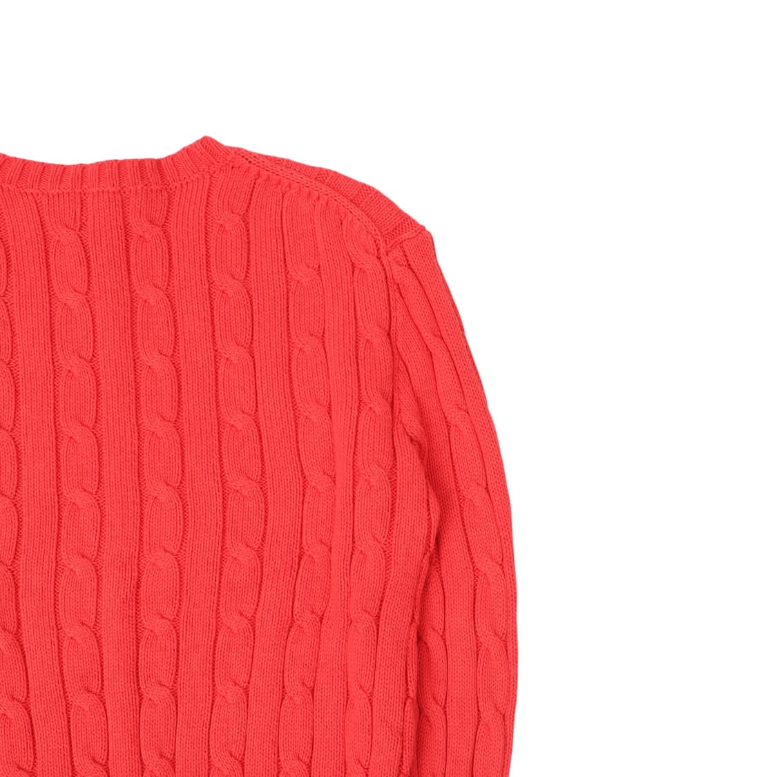 폴로 랄프로렌 코랄 오렌지 케이블 니트 상품이미지6