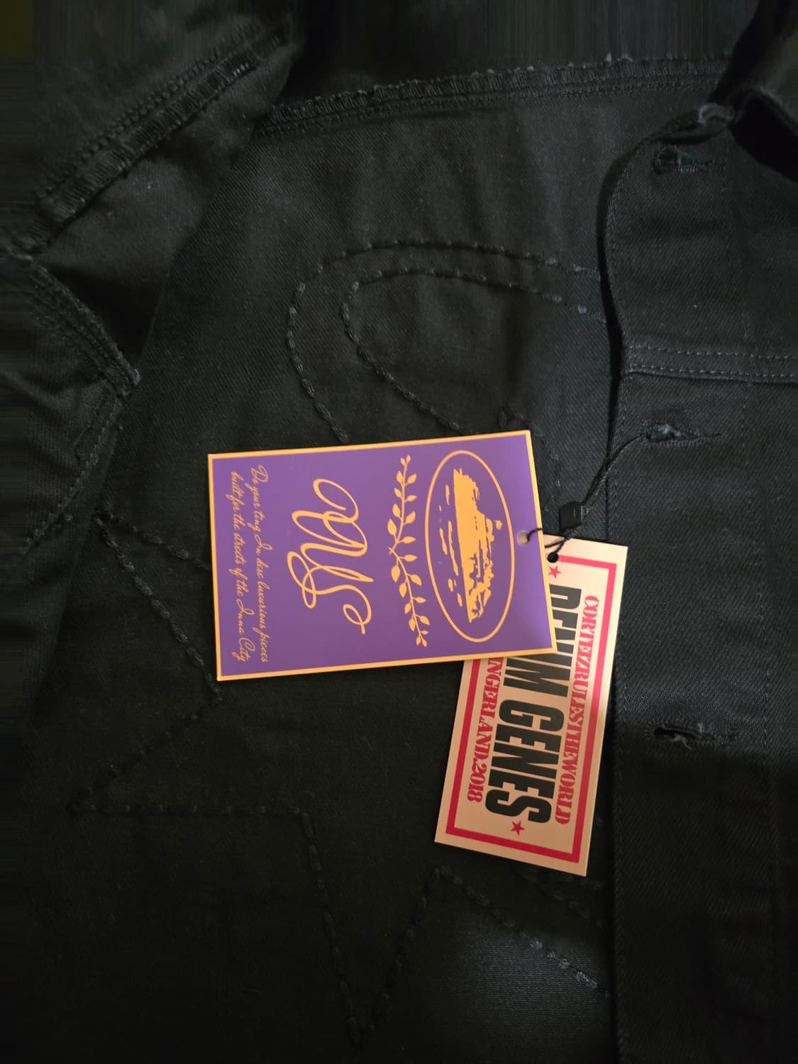 코르테이즈 데님 자켓 트리플블랙 M 상품이미지3