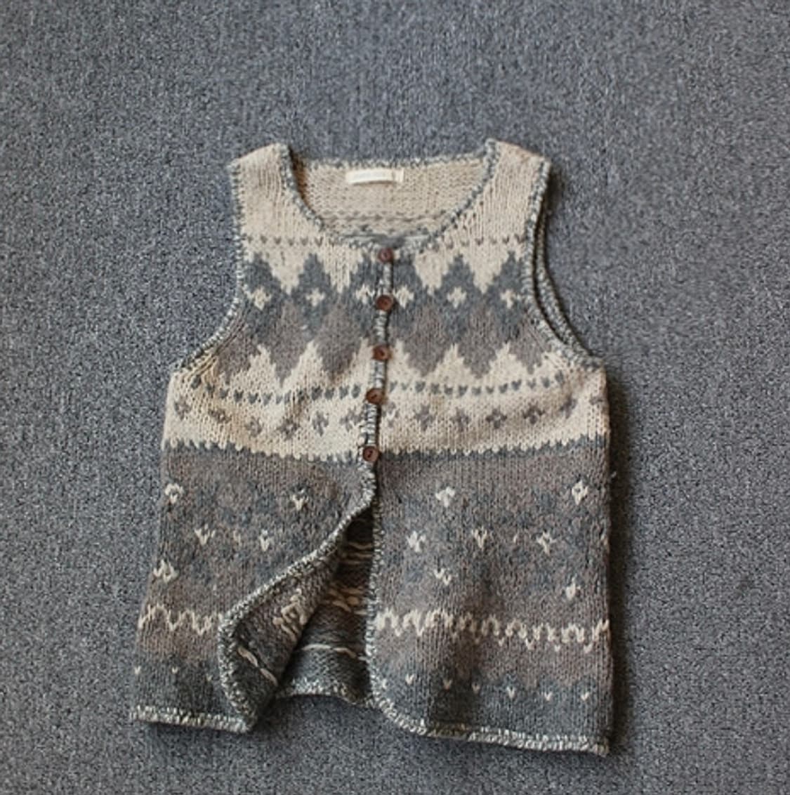 스튜디오클립 노르딕 니트 조끼 상품이미지1