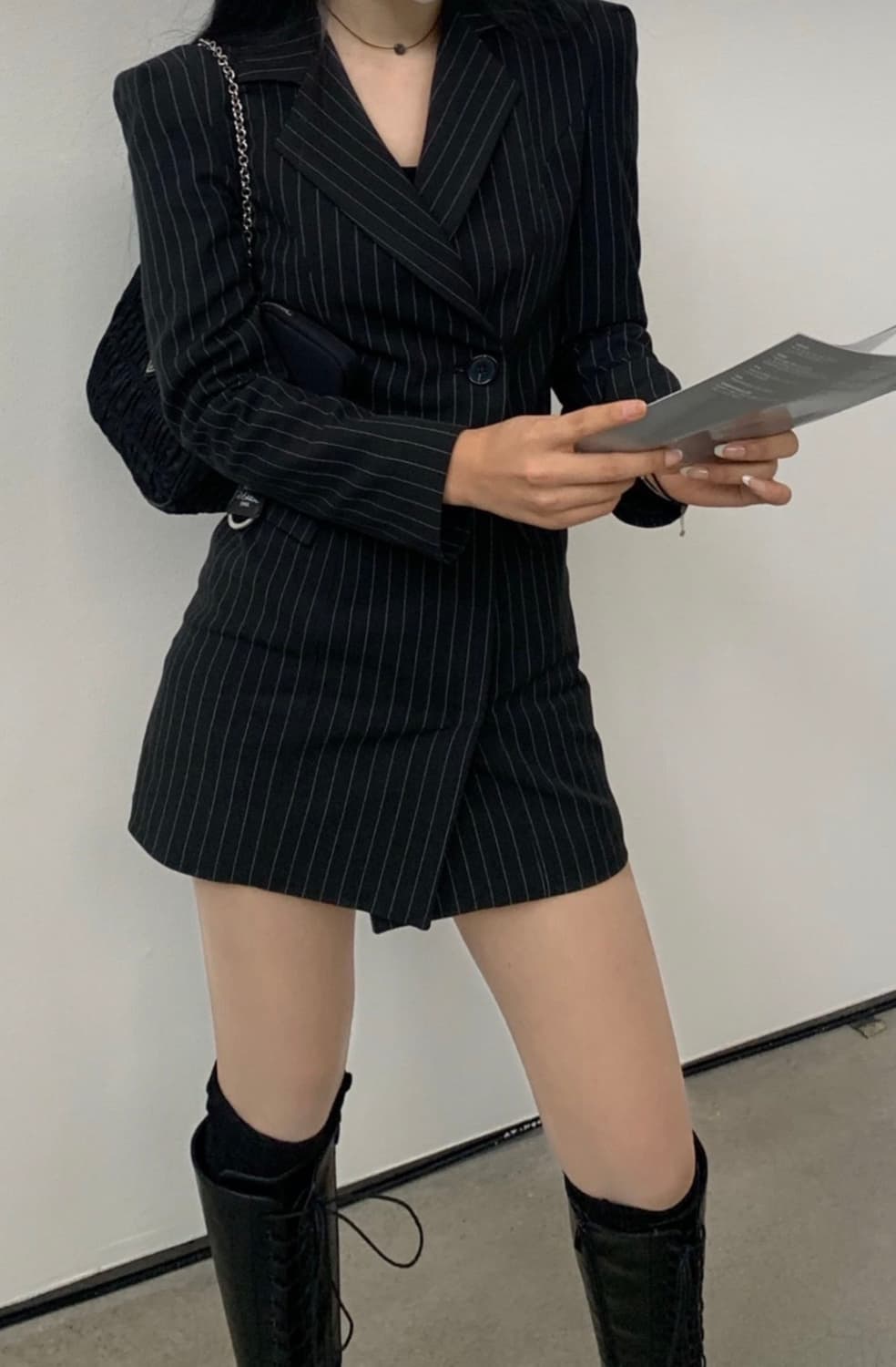 비엔프롬 자켓 원피스 상품이미지2