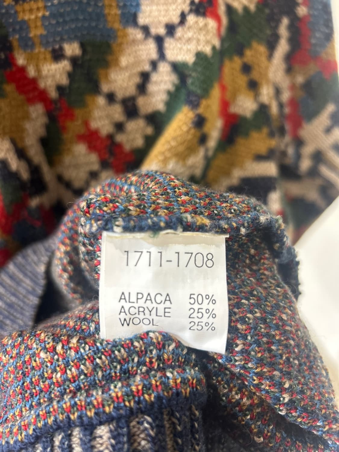 미쏘니 패턴 니트 상품이미지4