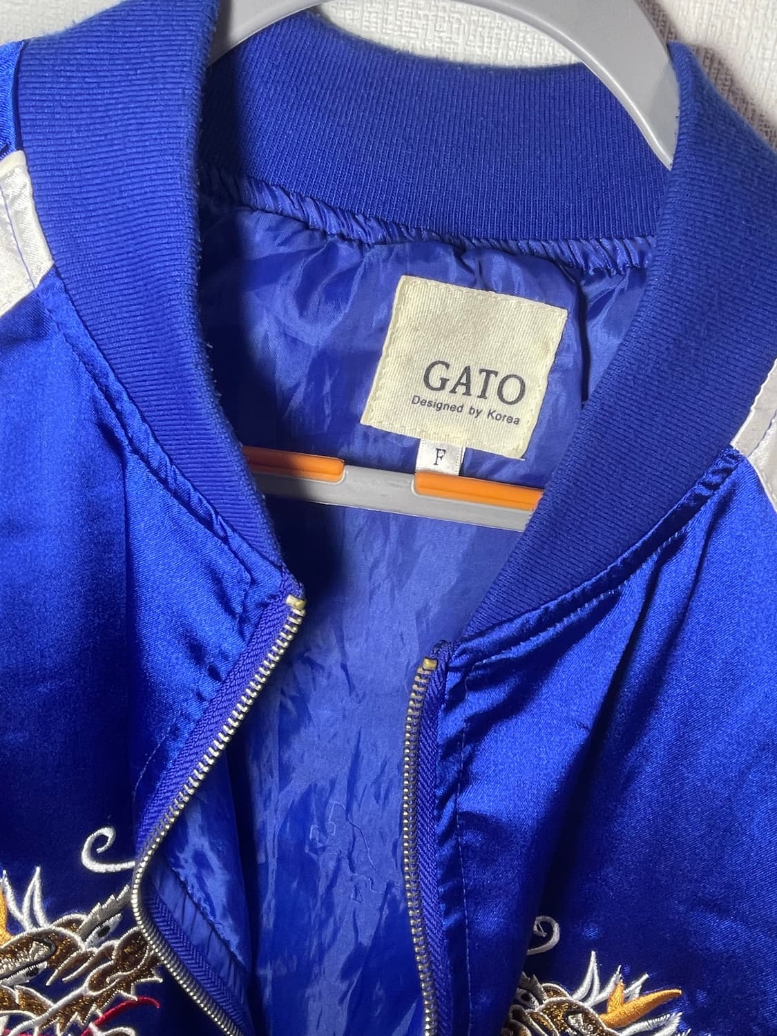 GATO 용 자수 스카잔 블루 상품이미지3