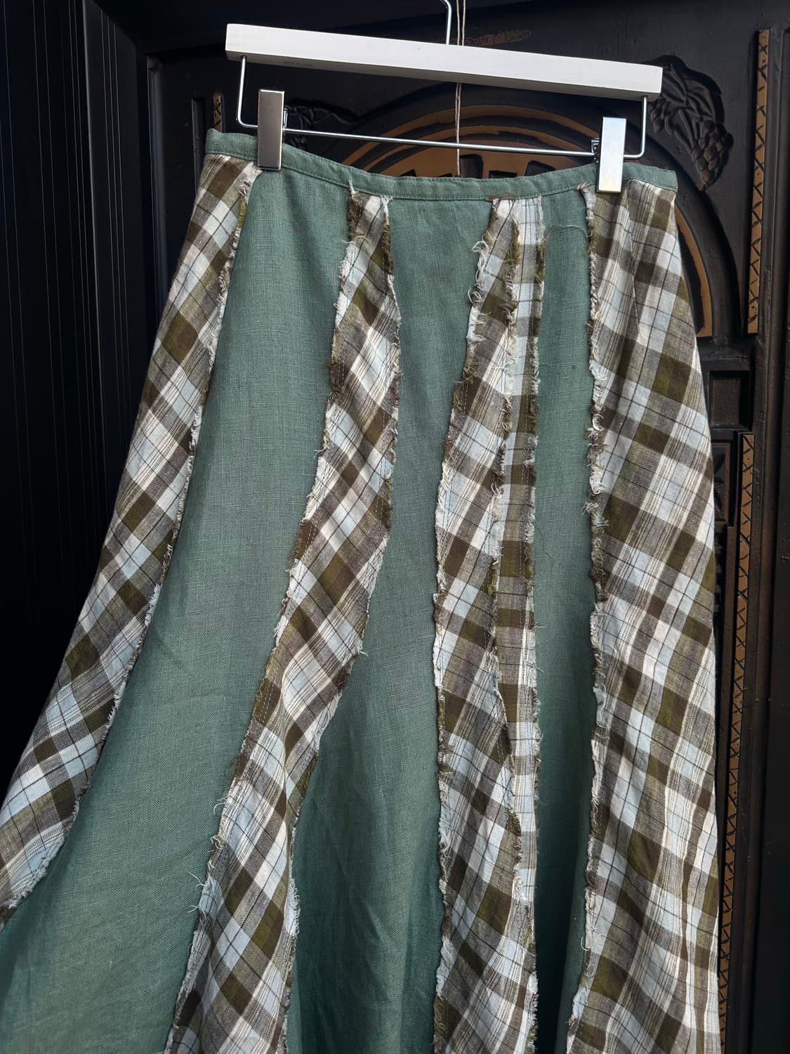 green eye patchwork skirt 상품이미지4
