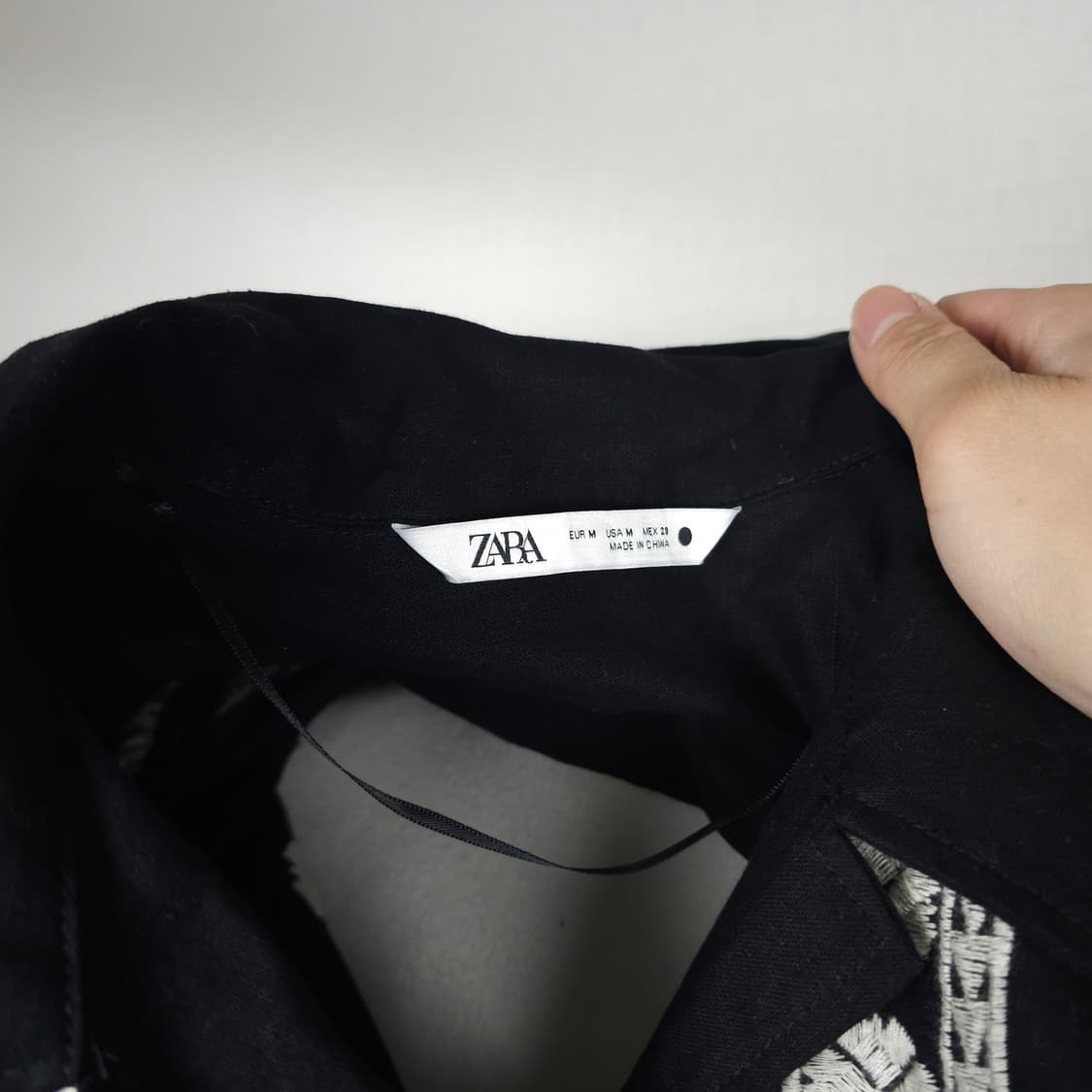 자라 자수 린넨 자켓 여성66사이즈  상품이미지3