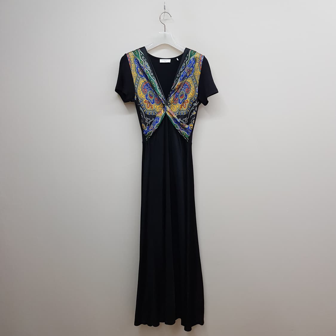 산드로 Sandro  페이즐리 배색 롱 원피스 34사이즈 상품이미지2