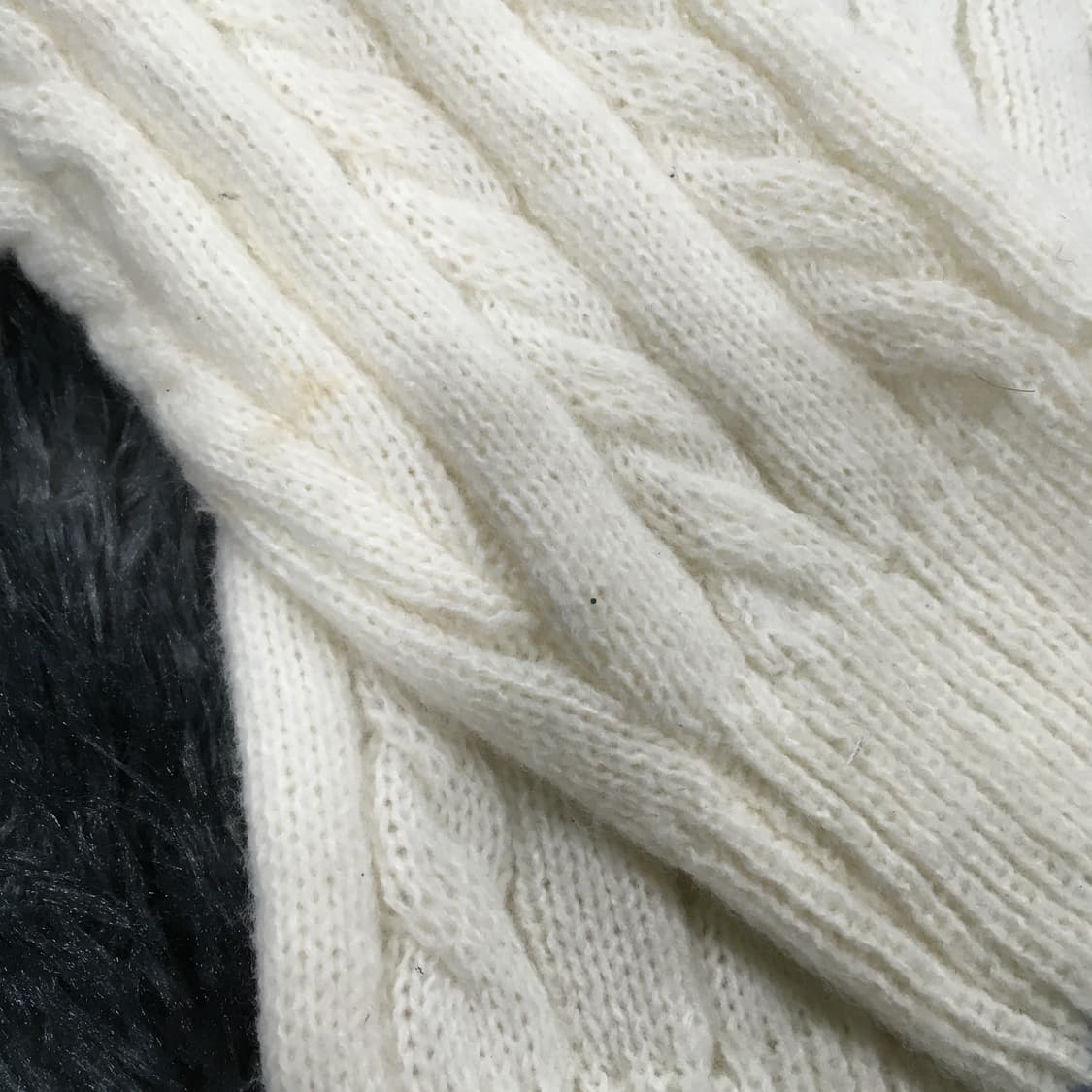 투티/0285 러블리 퍼 모자 폼폼 니트 노르딕 스포티 스웨터 집업 후드 상품이미지6