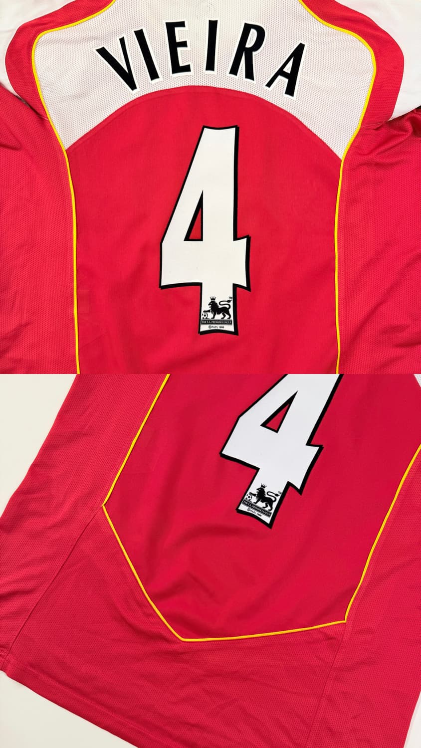 04-05 아스날 홈 비에이라 유니폼 상품이미지2