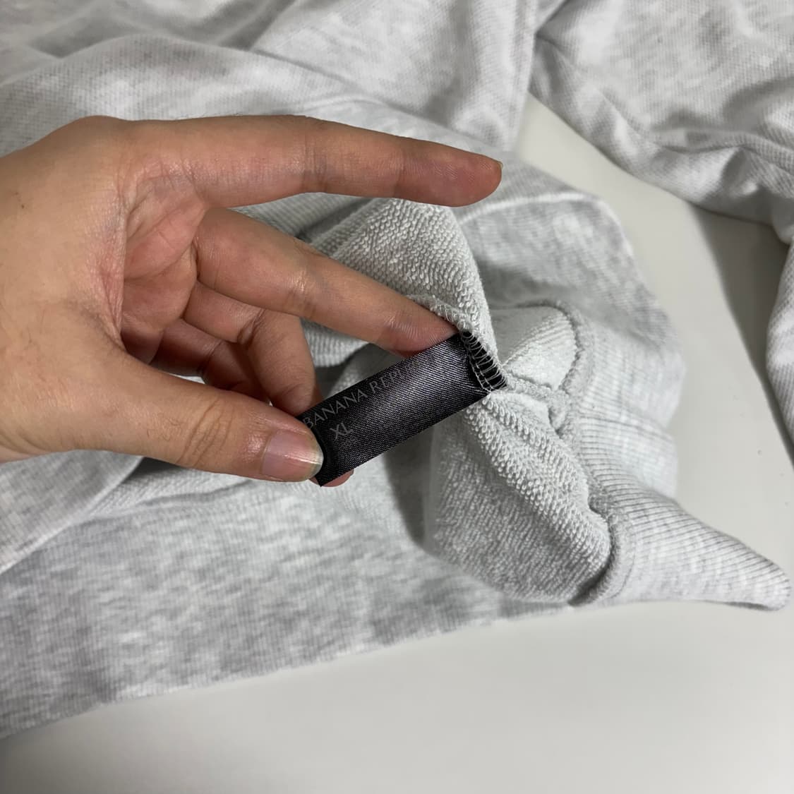 XL 바나나리퍼블릭 멜란지그레이 루즈핏 코튼 맨투맨 상품이미지4