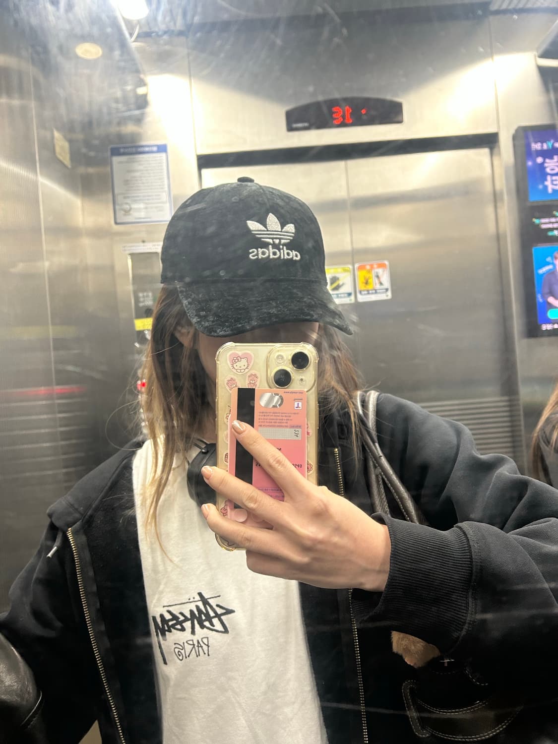 아디다스 벨벳 볼캡 블랙 상품이미지1