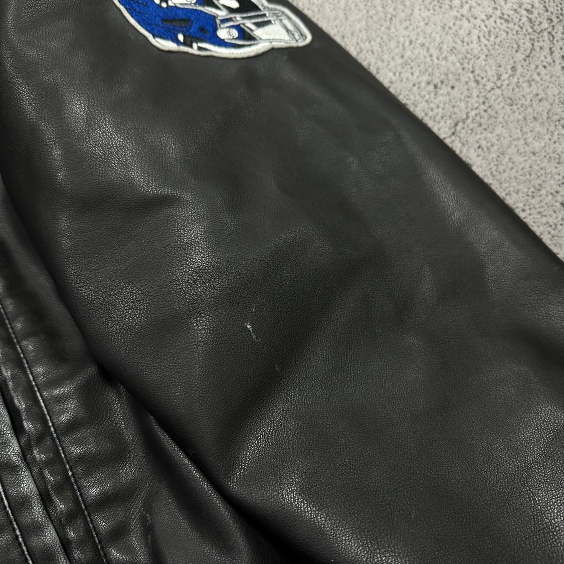 ✨ (바배) 자라 x NFL 레더 가죽 봄버 바시티 자켓  상품이미지8