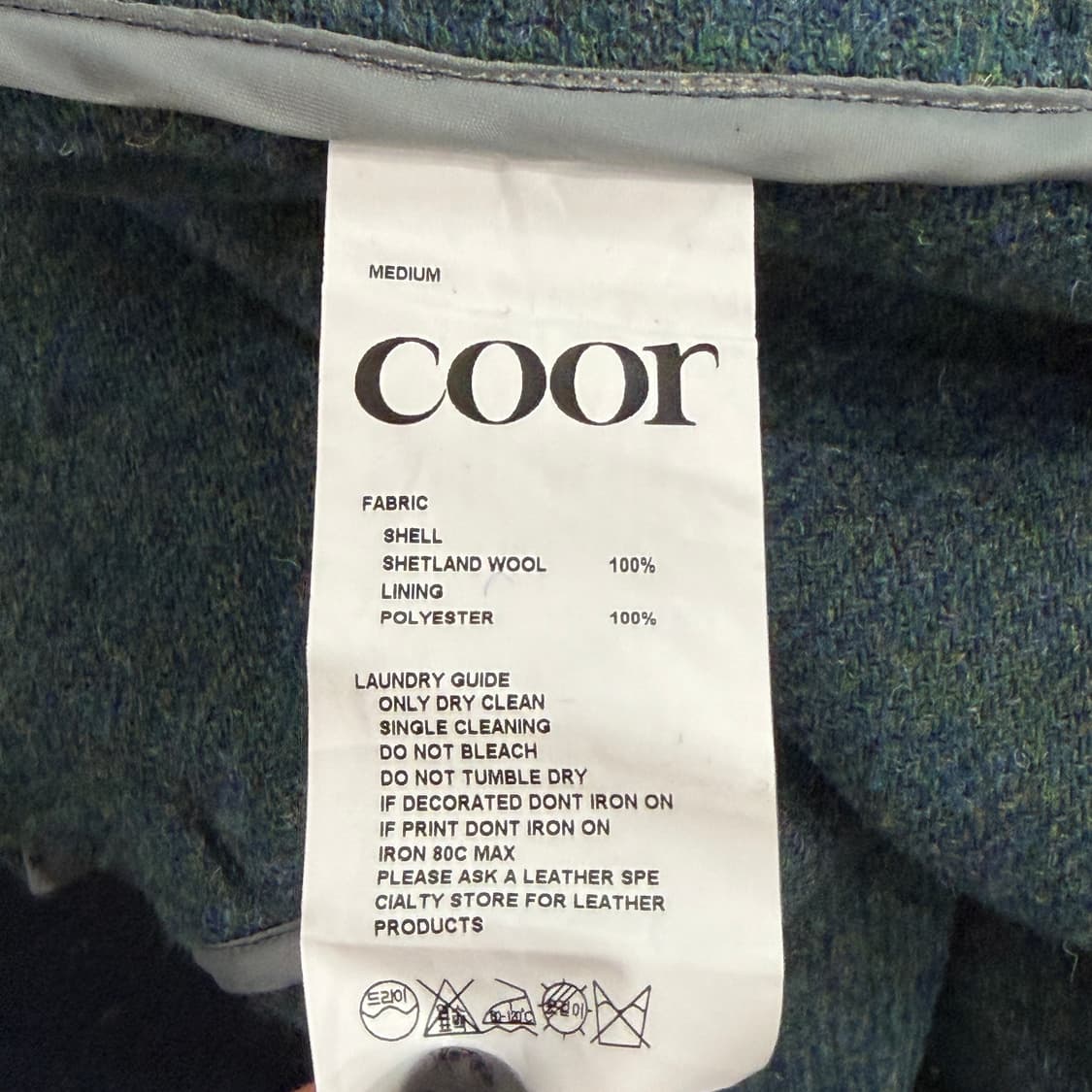 [M] 쿠어 해리스트위드 오바사이즈 자켓 상품이미지6