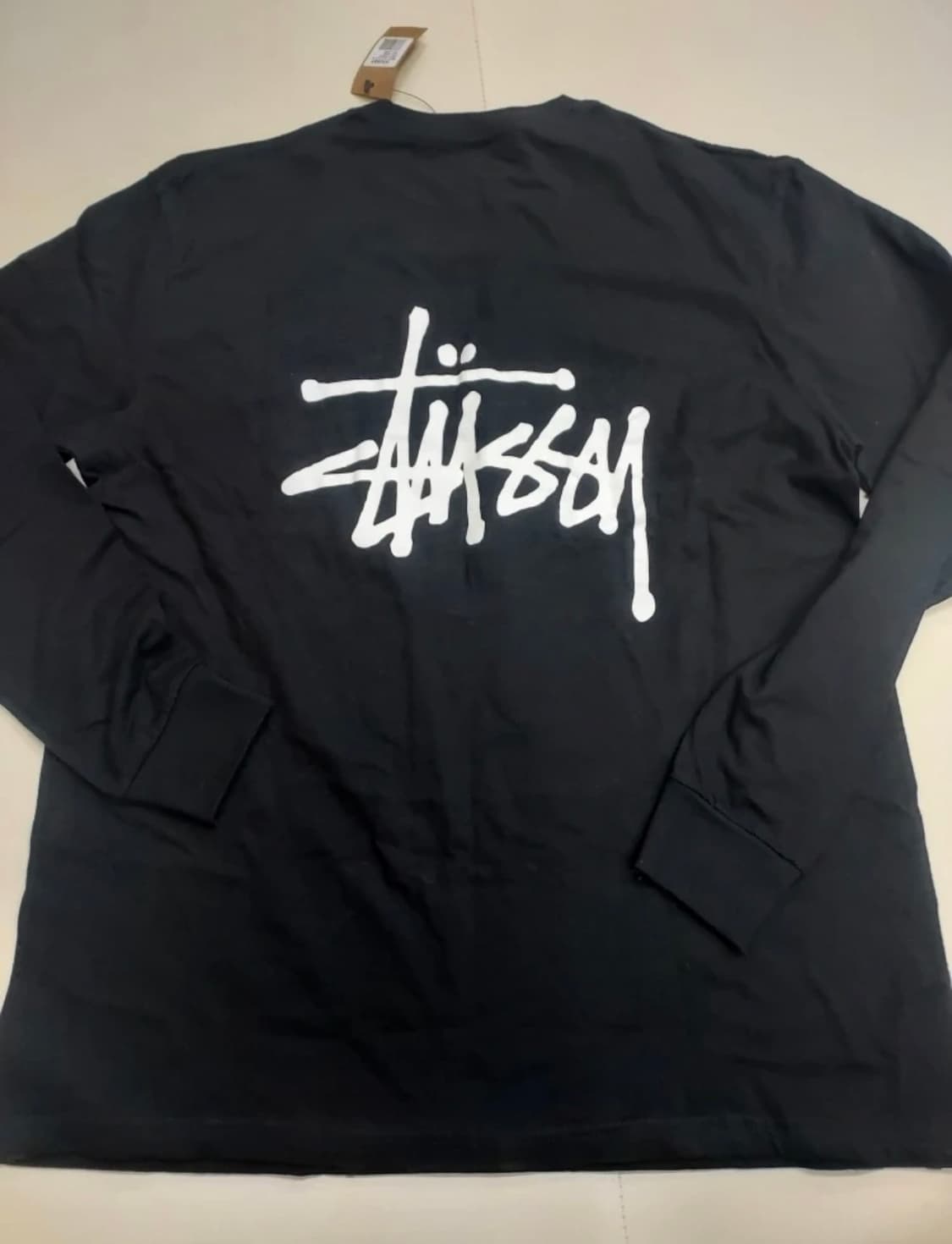 스투시 베이직 오버핏 긴팔 티셔츠 블랙 새상품 상품이미지2