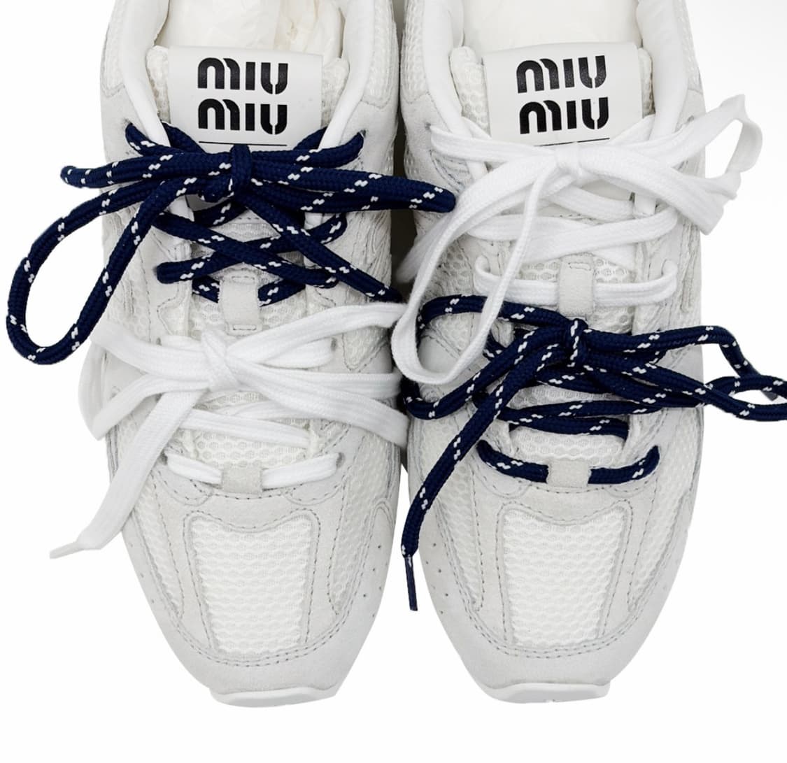 [37.5] 뉴발란스 x 미우미우 530 여성 스웨이드 스니커즈 화이트 상품이미지8
