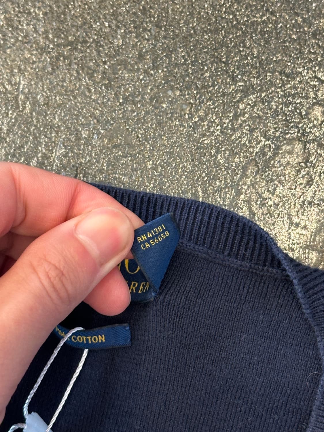 POLO 폴로 랄프로렌 네이비 V넥 니트 L 상품이미지5
