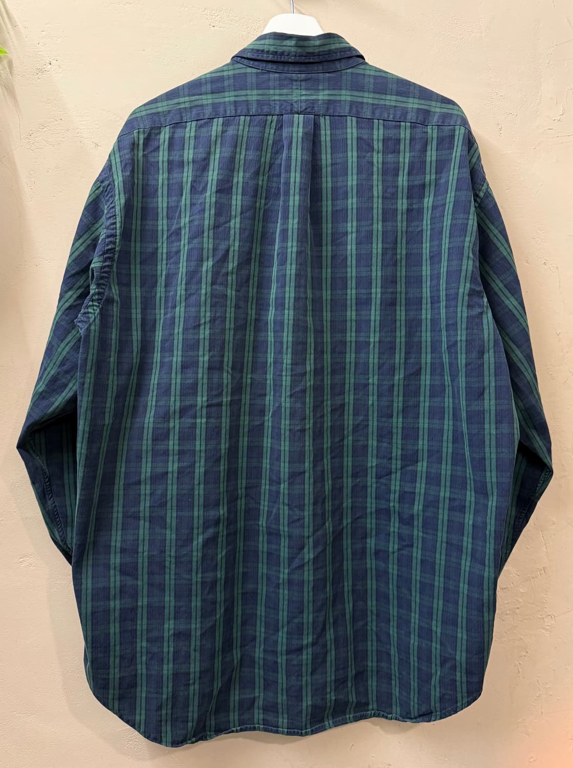 폴로 랄프로렌 빅셔츠 체크 셔츠 (그린 네이비) 상품이미지2