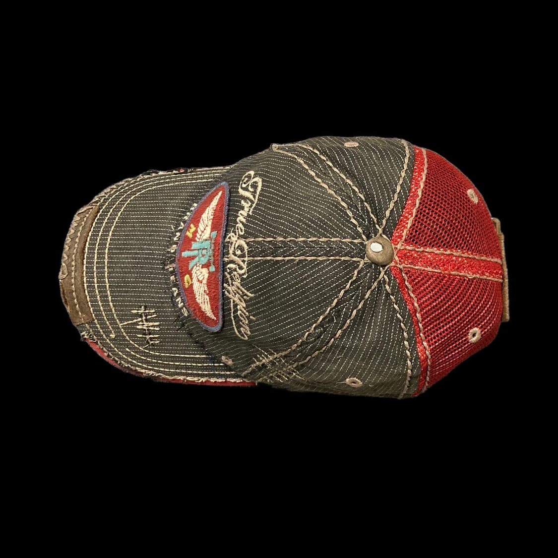 빈티지 트루릴리전 그런지 디테일 매쉬 트러커캡 상품이미지5