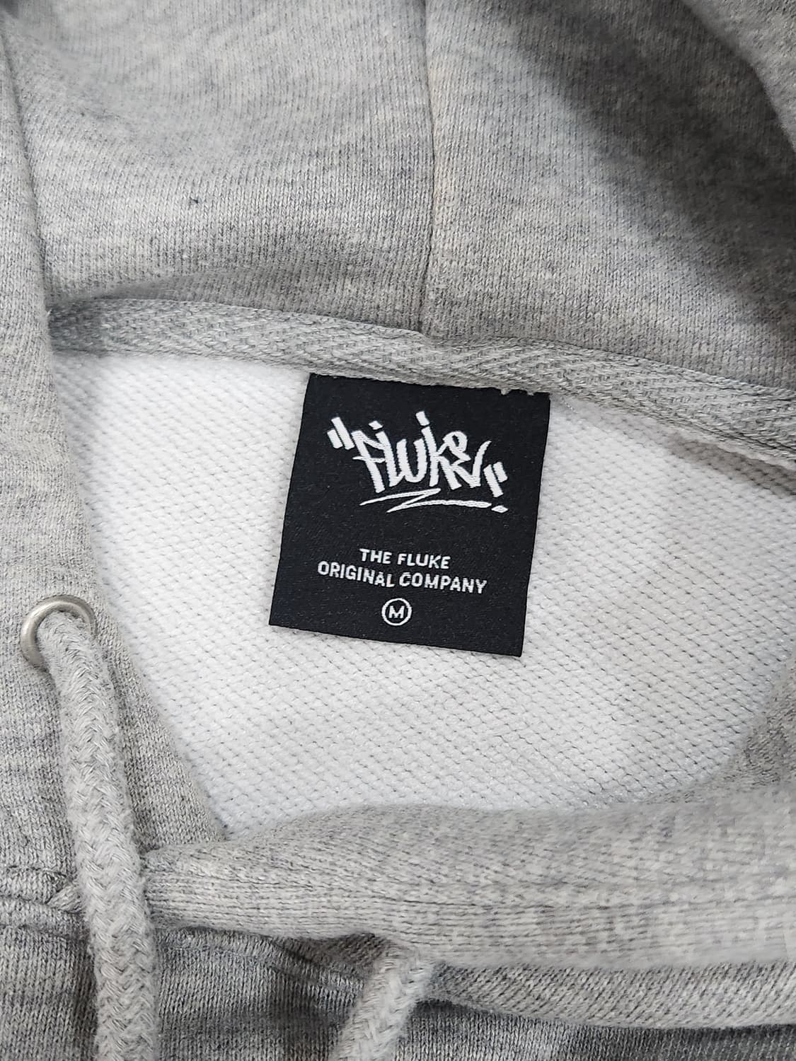 [M] 플루크 슬램로고 어센틱 회색 후드티 남녀공용 M사이즈 상품이미지6