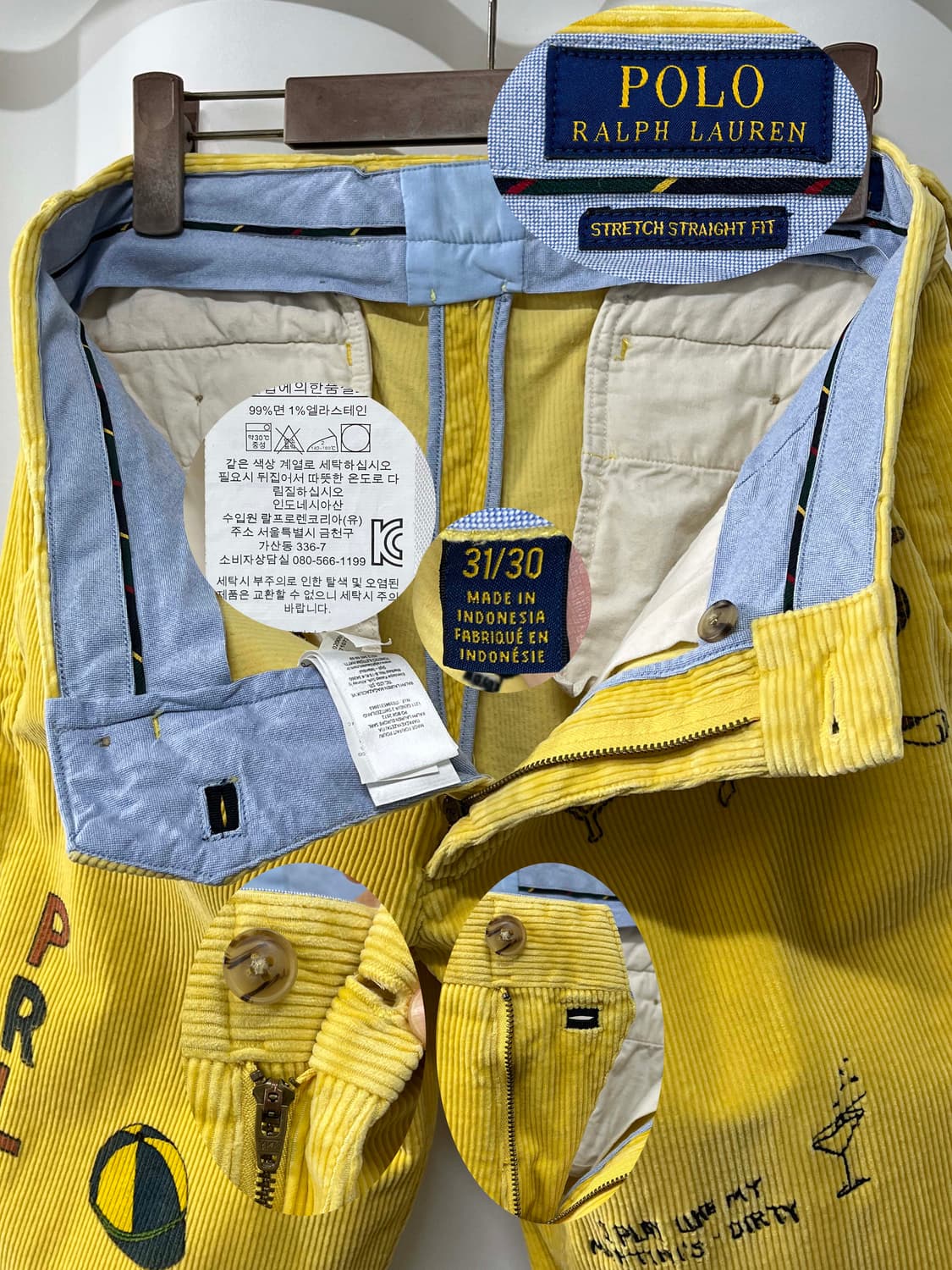 폴로 랄프로렌 1974 그래피티 시니어 코듀로이 팬츠 상품이미지3