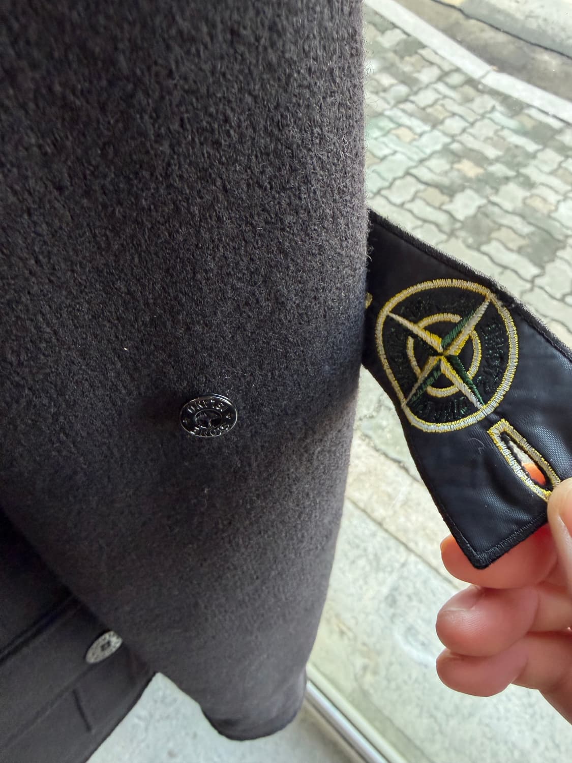 L/ 스톤아일랜드 10AW 견장 코트 자켓 상품이미지5