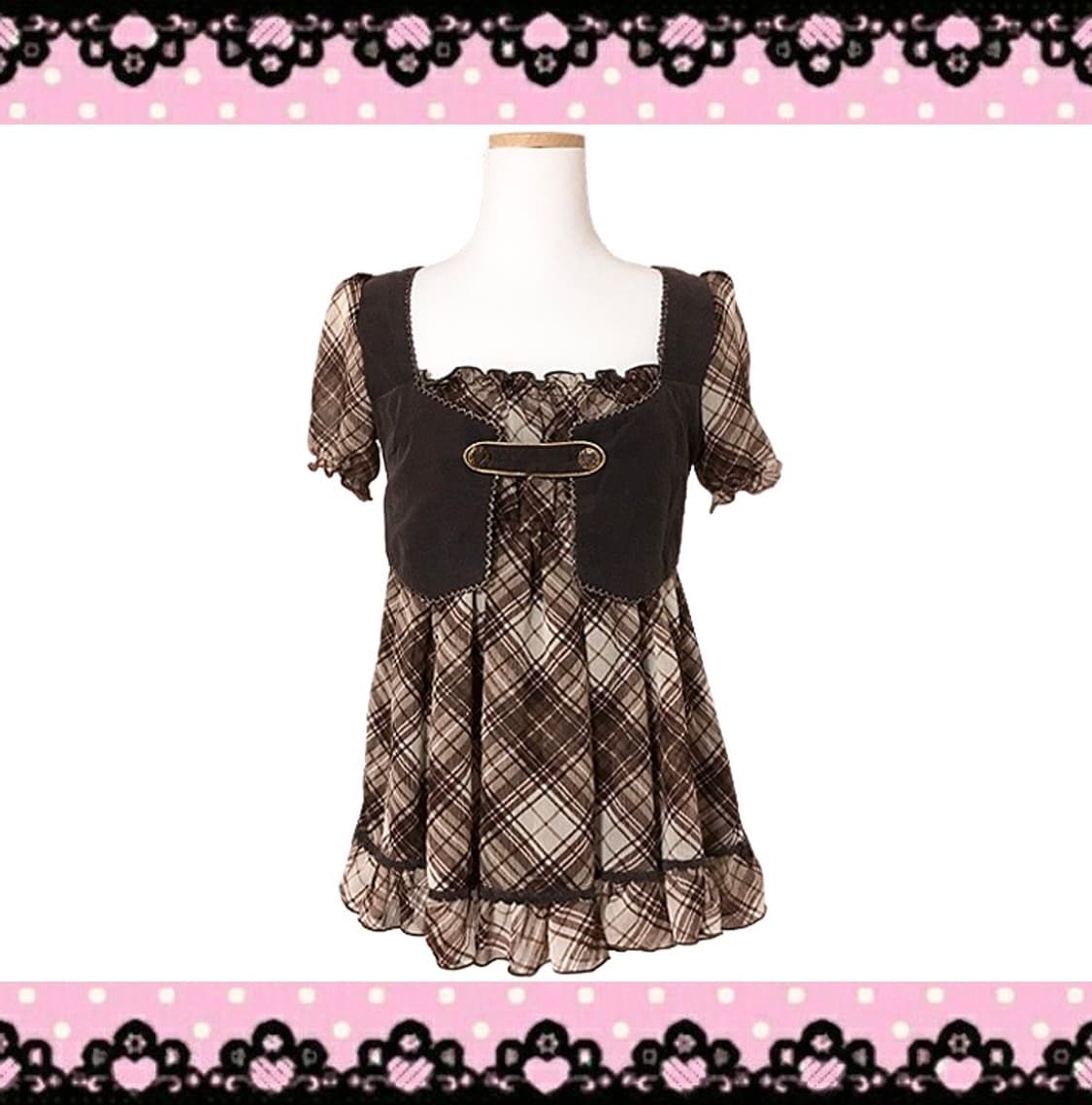 리즈리사 라떼갸루 원피스 딸기초코 상품이미지1