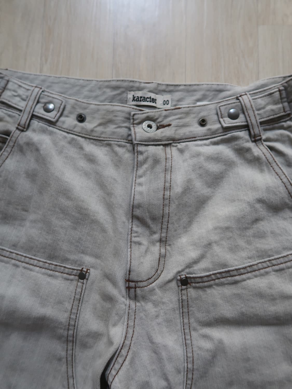 카락터 Ptery Double Knee Pants Light Gray  상품이미지6