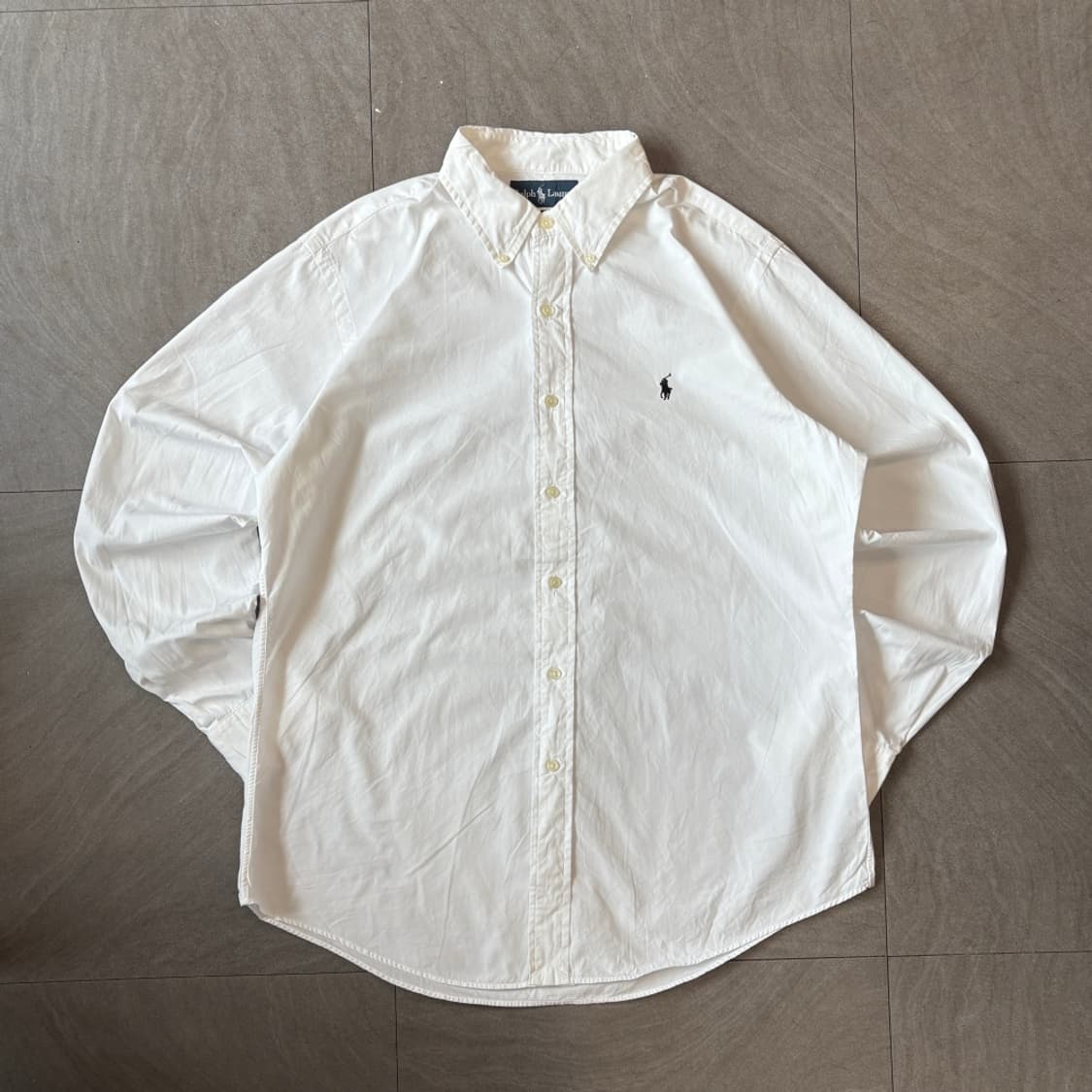폴로 화이트 클래식 포니 로고 포플린 셔츠 상품이미지1
