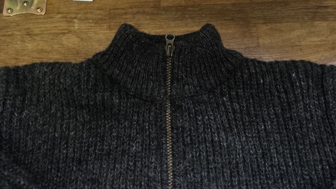 레어) L.L.Bean 엘엘빈 알파카 집업 니트 Made In USA 상품이미지4