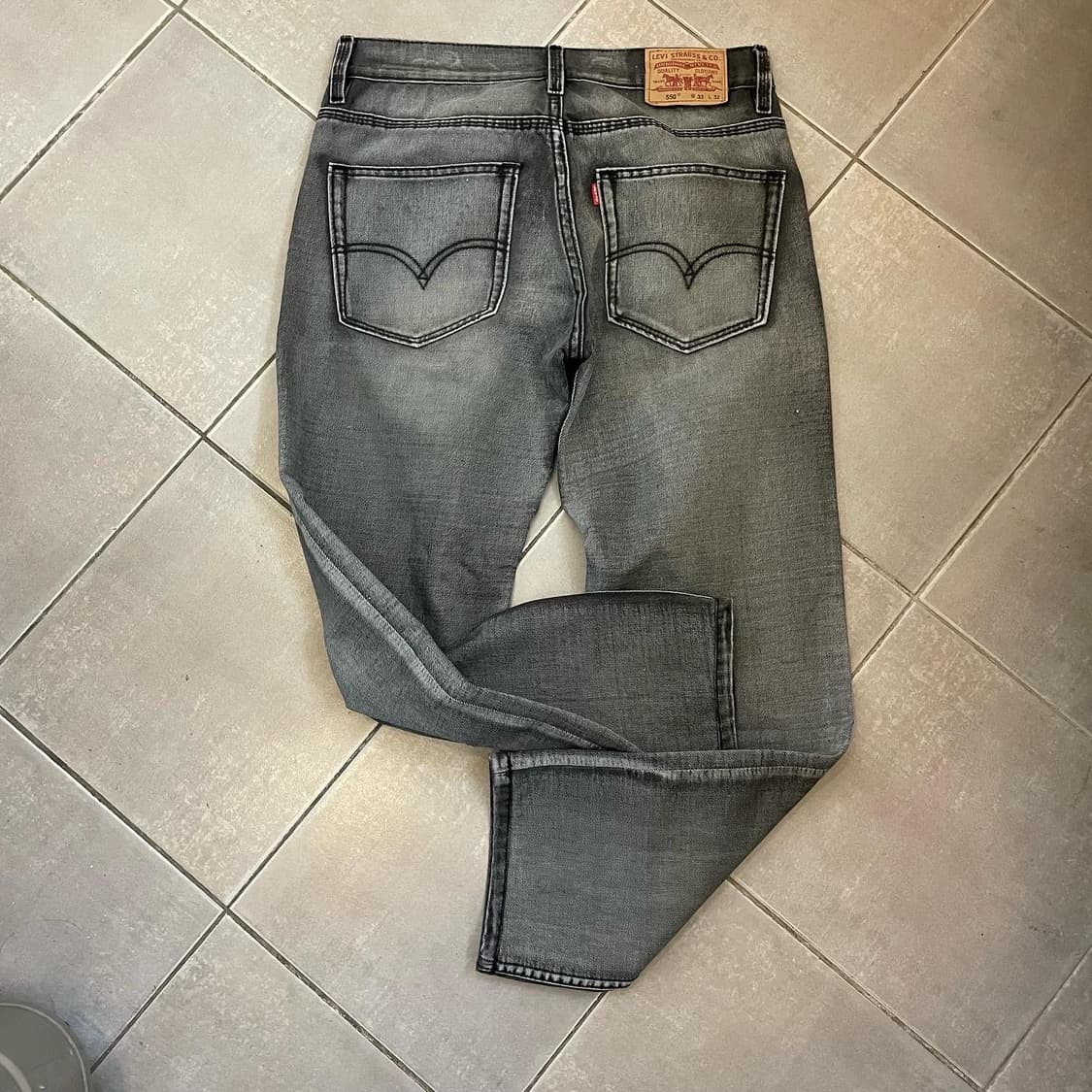 리바이스 550 흑청 데님팬츠 상품이미지5