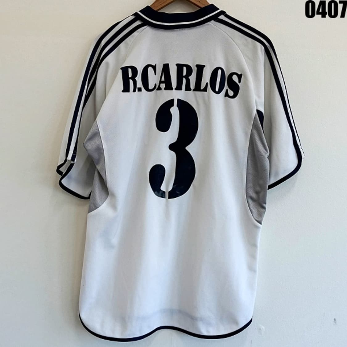 아디다스 레알마드리드 홈 유니폼 로베르토 카를로스 3번 마킹 L 0407 상품이미지6