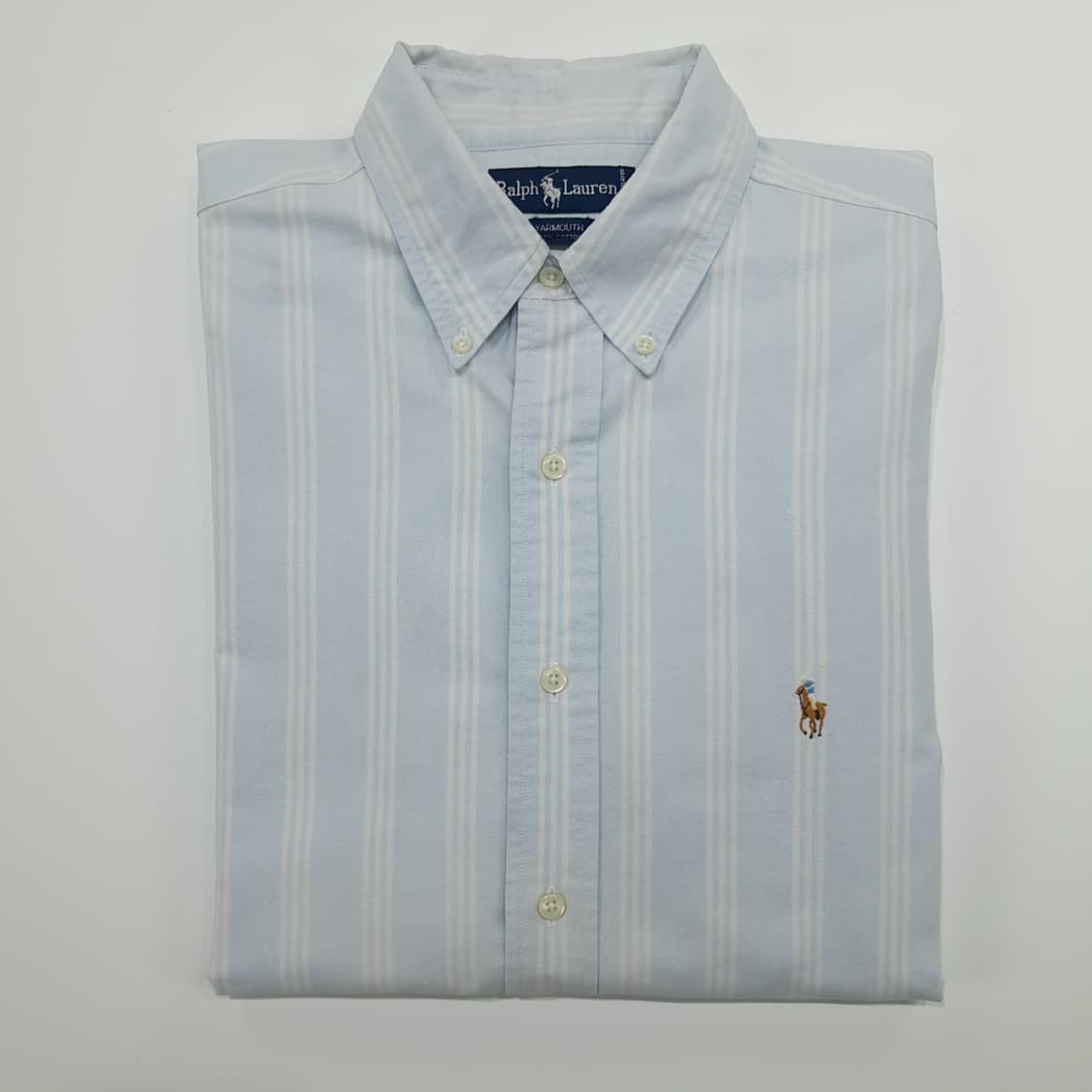 CN886 XL 폴로 랄프로렌 스카이블루 스트라이프 긴팔 셔츠 남방 상품이미지8