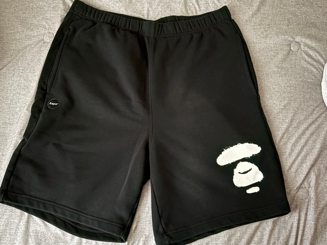 Aape 베이프 로고 반바지 상품이미지1