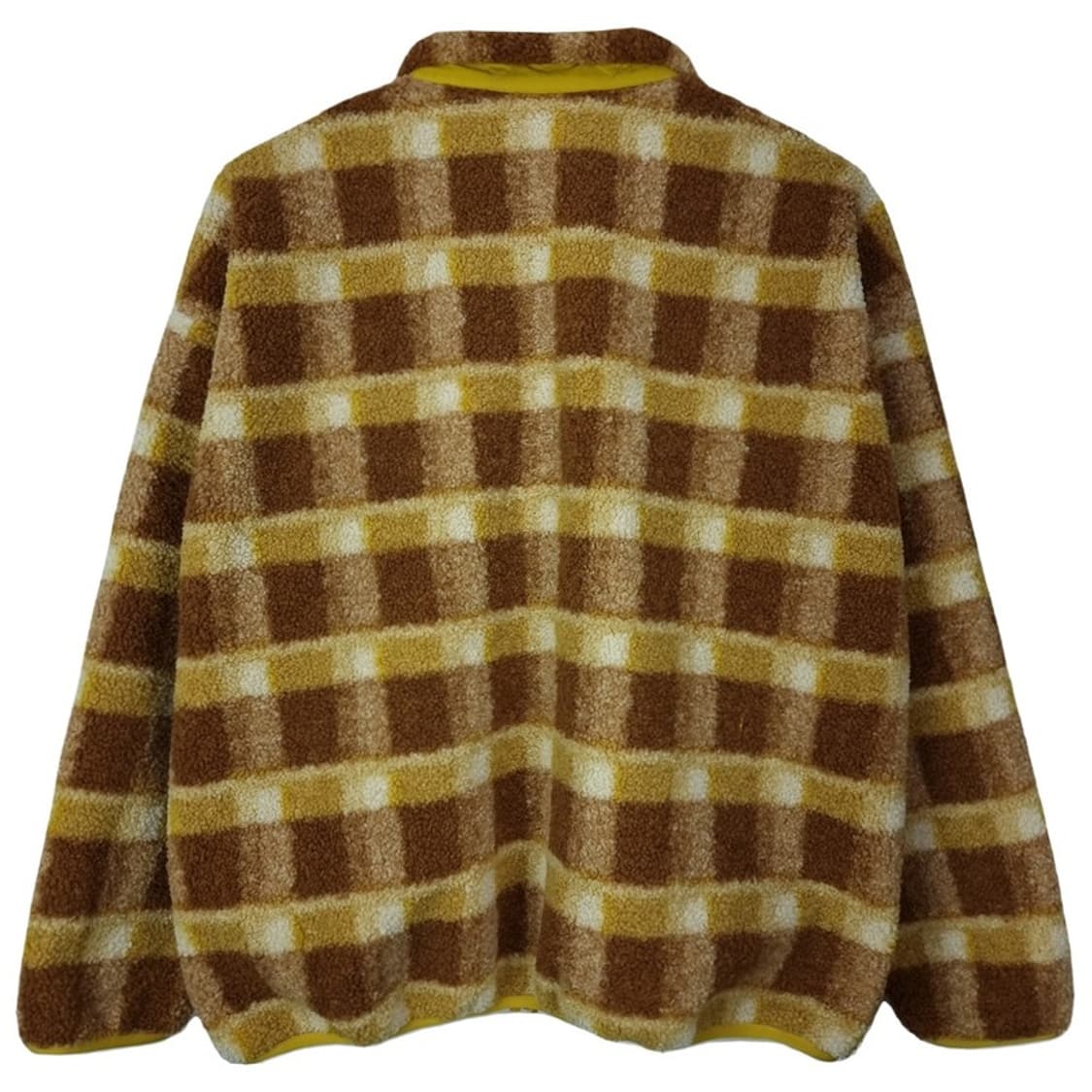 [유니클로 X JW 앤더슨] 로고 자수 체크 쉐르파 후리스 M16363 상품이미지3