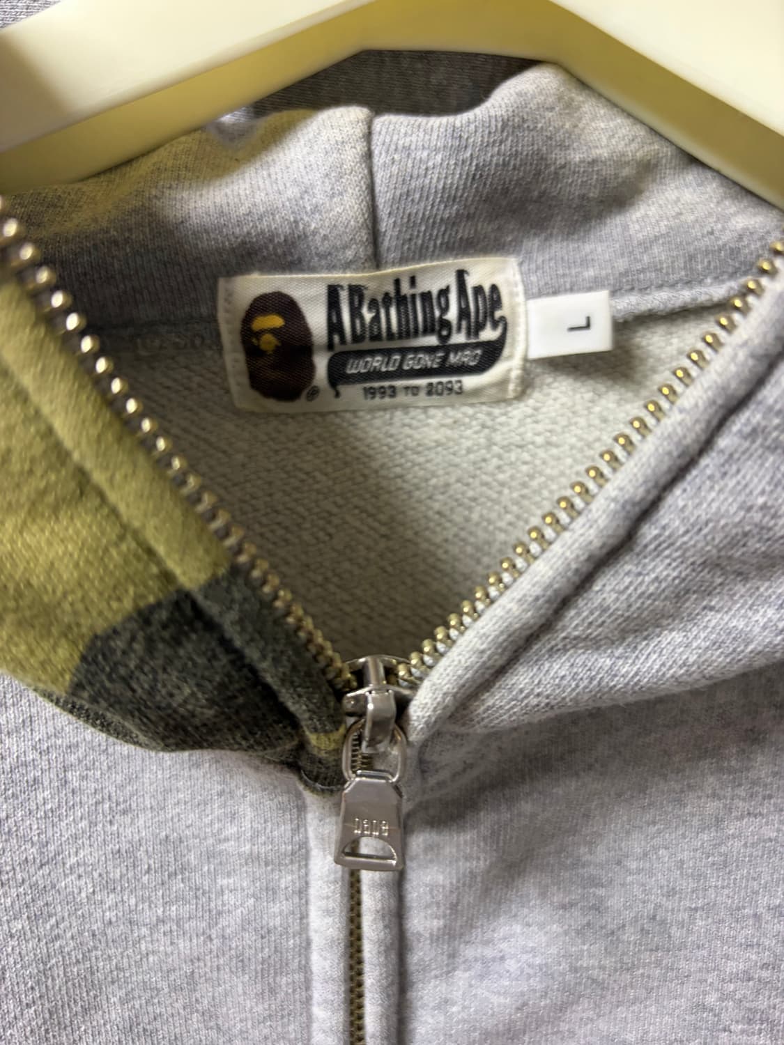 베이프 그레이 반카모 후드집업 상품이미지3