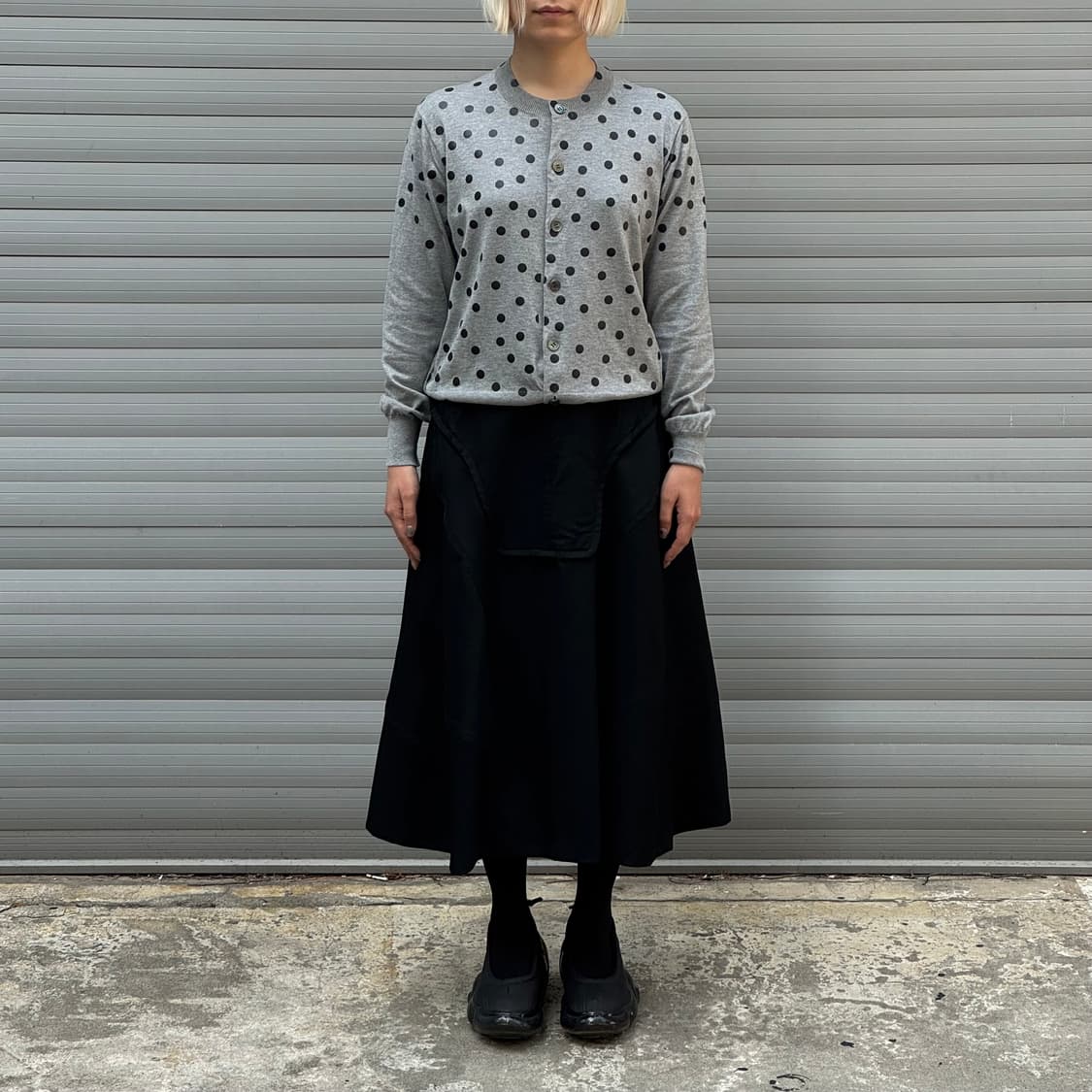 Flared Black Long Skirt 상품이미지7