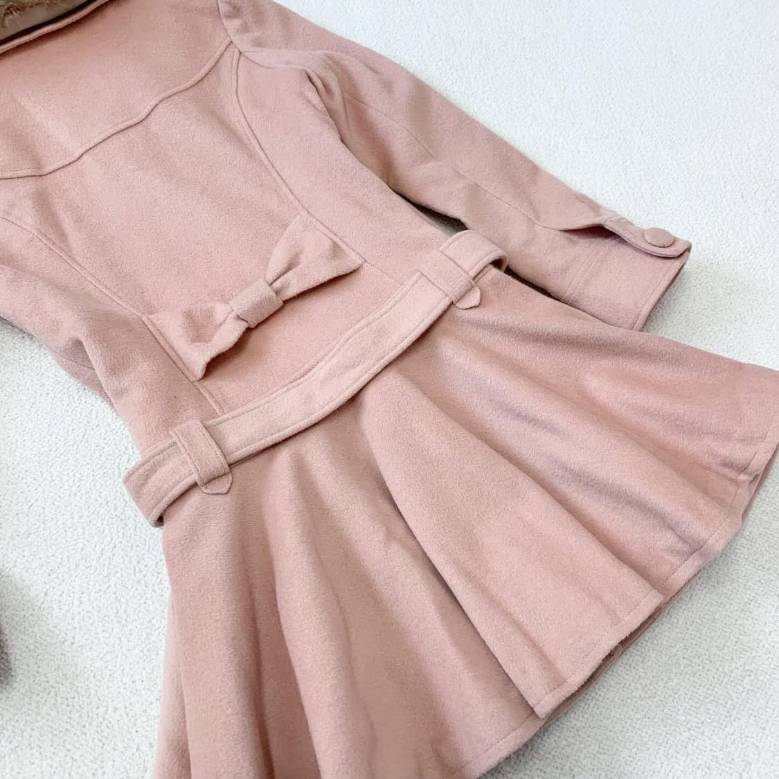 로디스포토 히메갸루 핑크 원피스 코트 상품이미지3