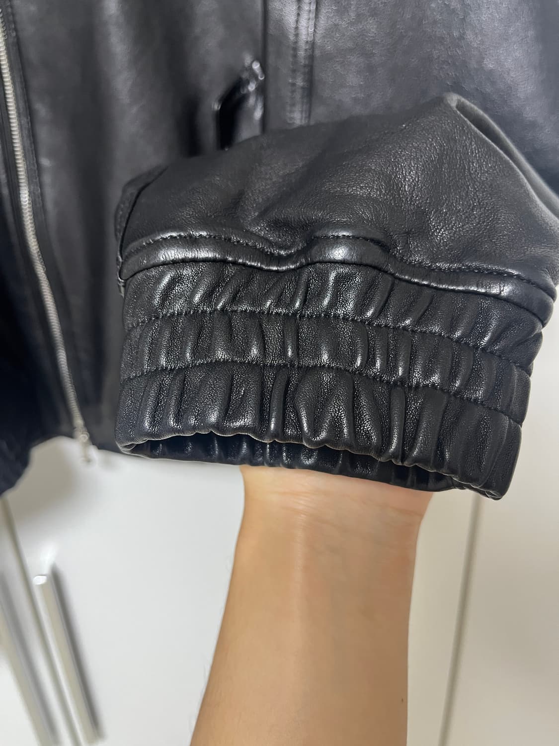 lfm 리얼레더 봄버 블랙 M 상품이미지3