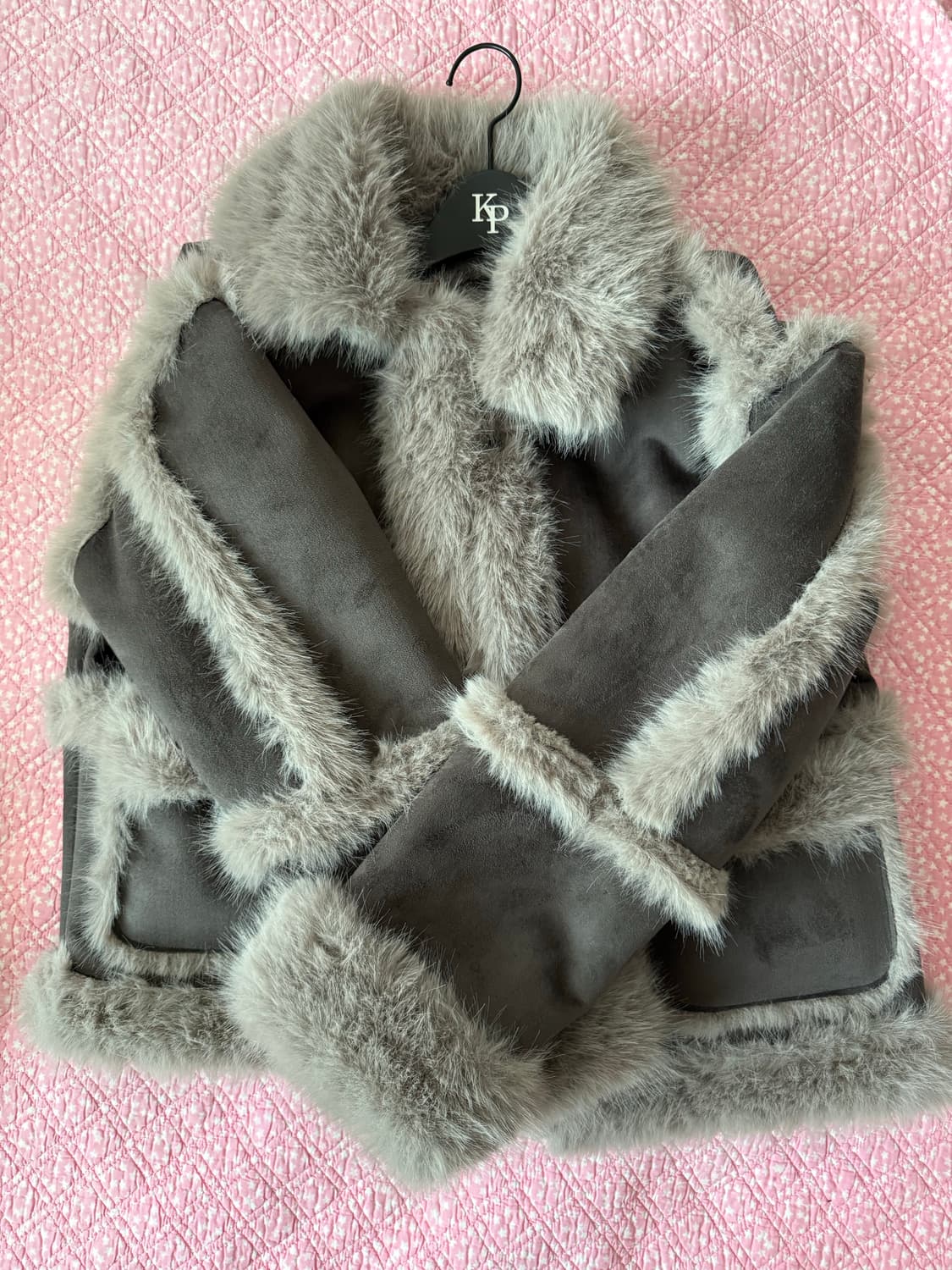 카키포인트 무스탕 챠콜 상품이미지2