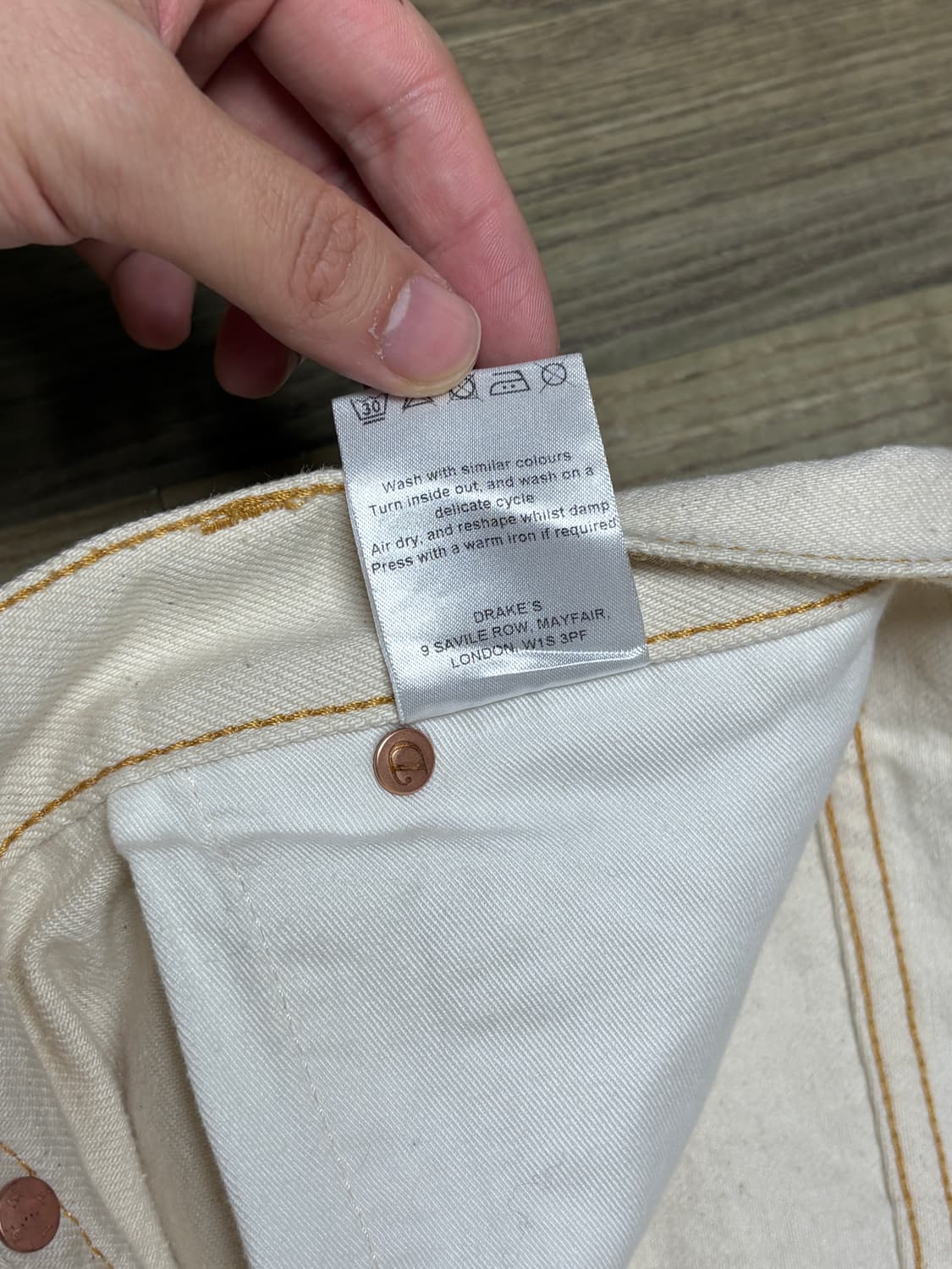 드레익스 셀비지 데님 에크루 상품이미지4