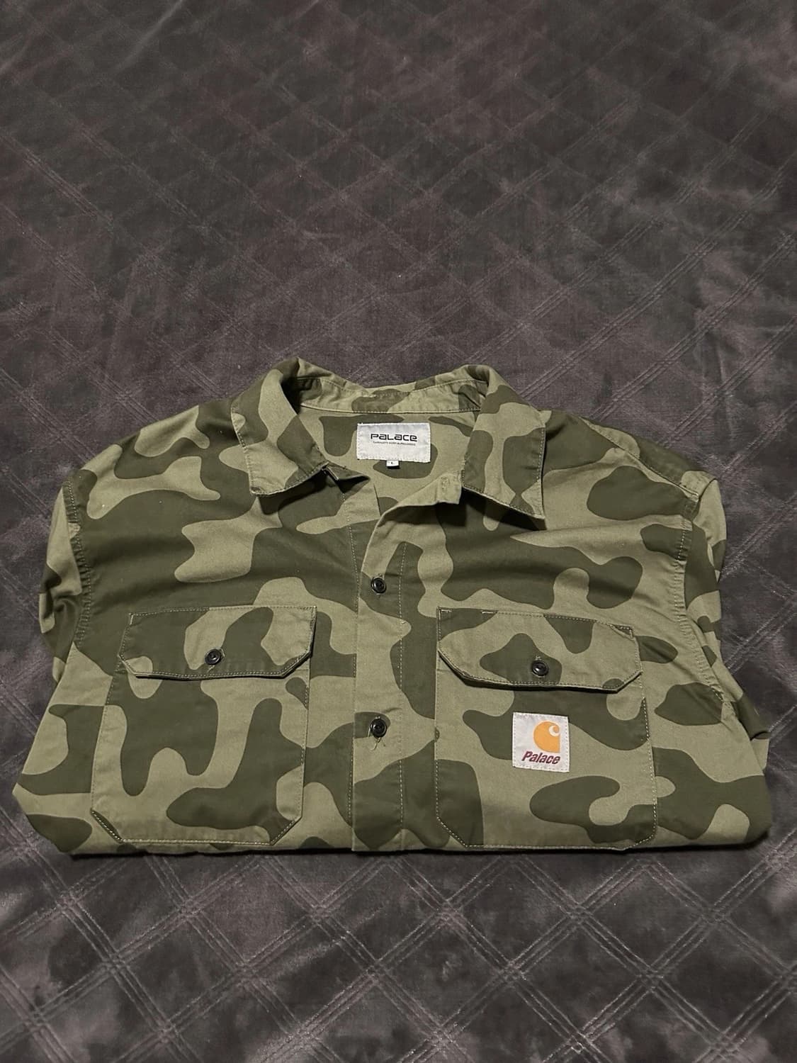 23FW 팔라스 x 칼하트 WIP 롱슬리브 마스터 셔츠 달러 그린 카모 상품이미지2