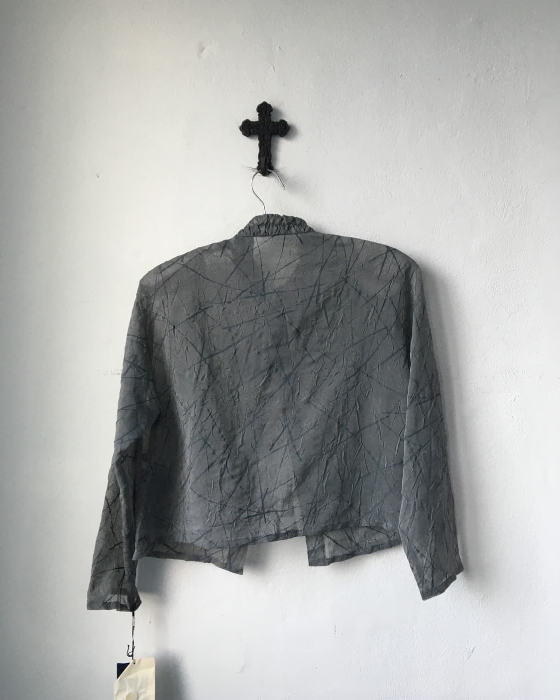 Pattern point one button jacket 상품이미지3