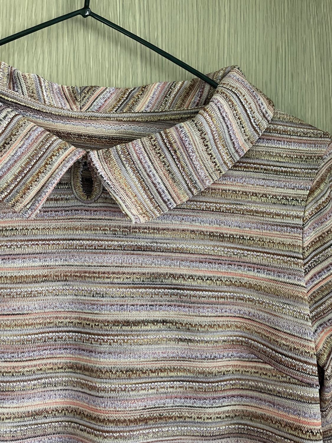 하구미 모리걸 아메카지 에스닉 무지개떡 크롭티 상품이미지2