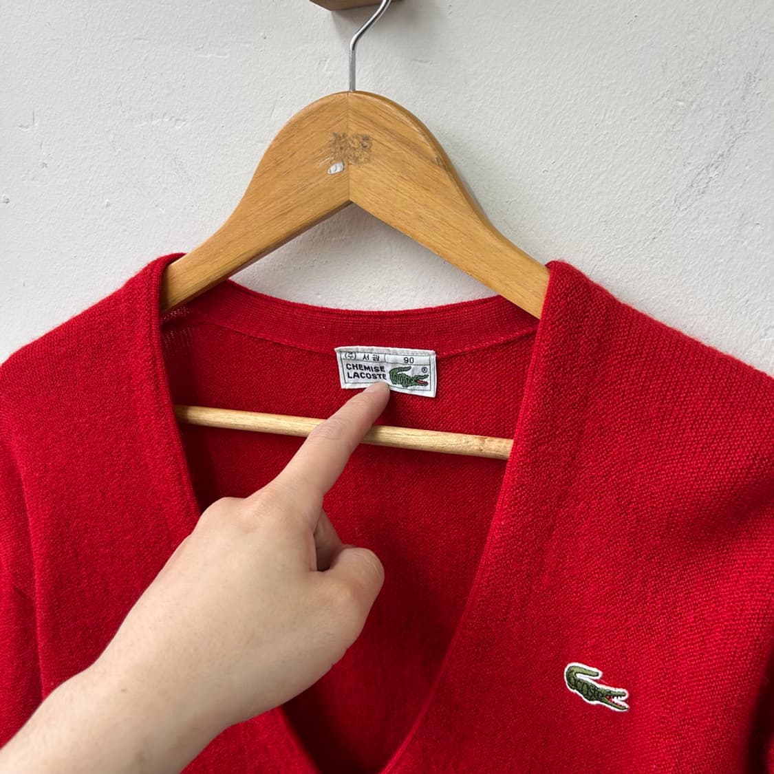 16518 - 라코스테 레드 가디건 상품이미지4