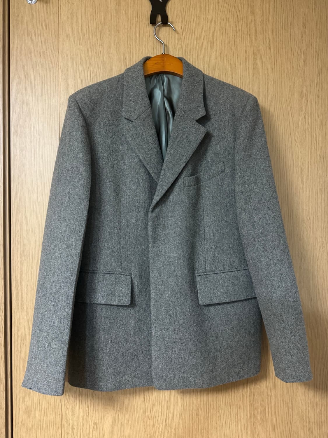 새터 그레이 울 블레이저 자켓 상품이미지4